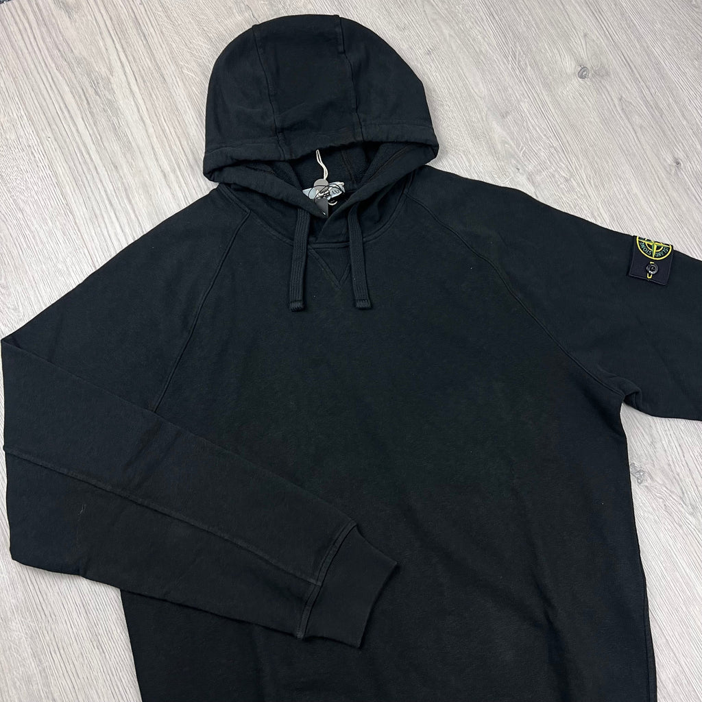 Stone Island Dyed Hoodie - Black