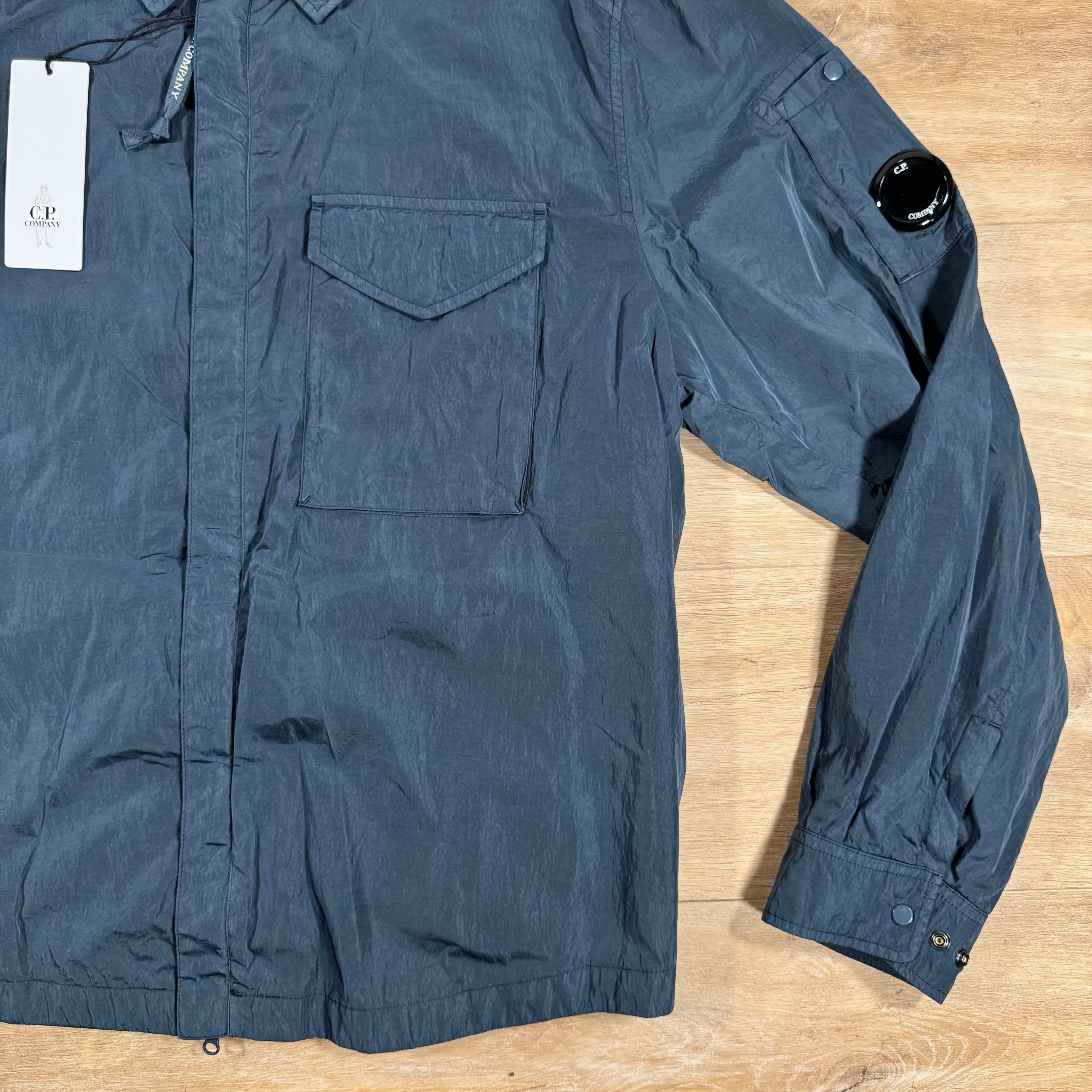 CP Company Chrome-R Lens Overshirt in India Ink