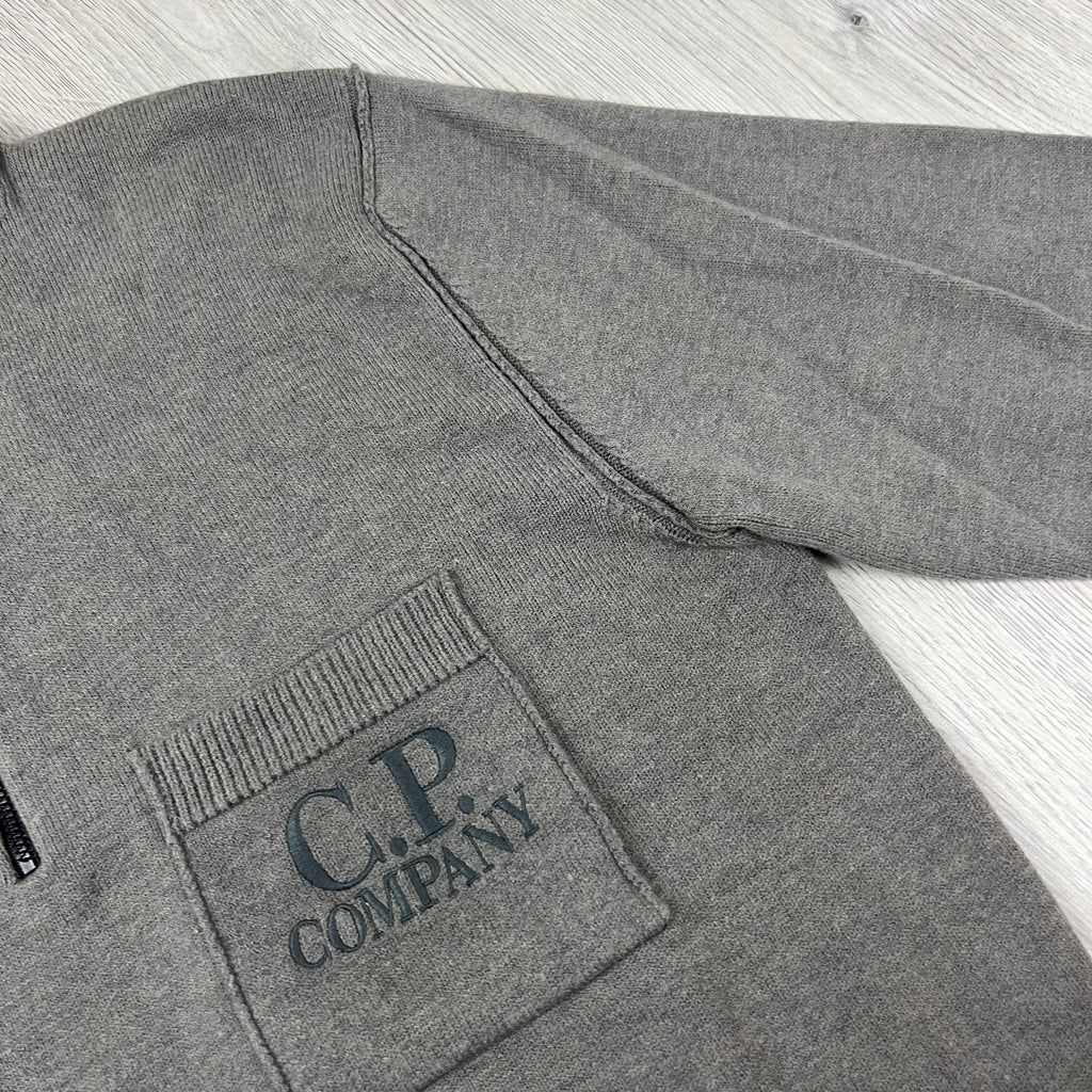 CP Company Patch Knit Fleece - Gunmetal