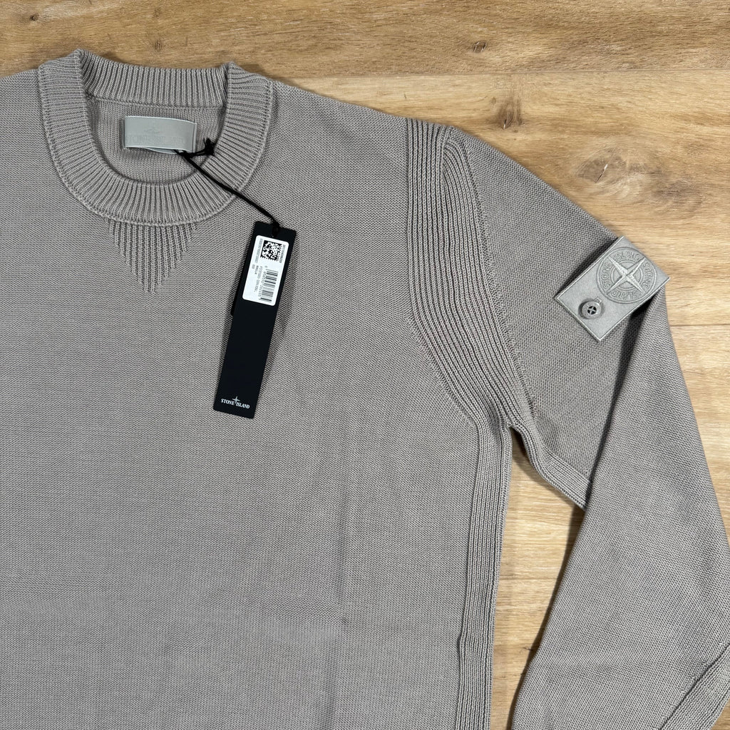 Stone Island Cotton Cashmere Ghost Sweatshirt in Dust Grey