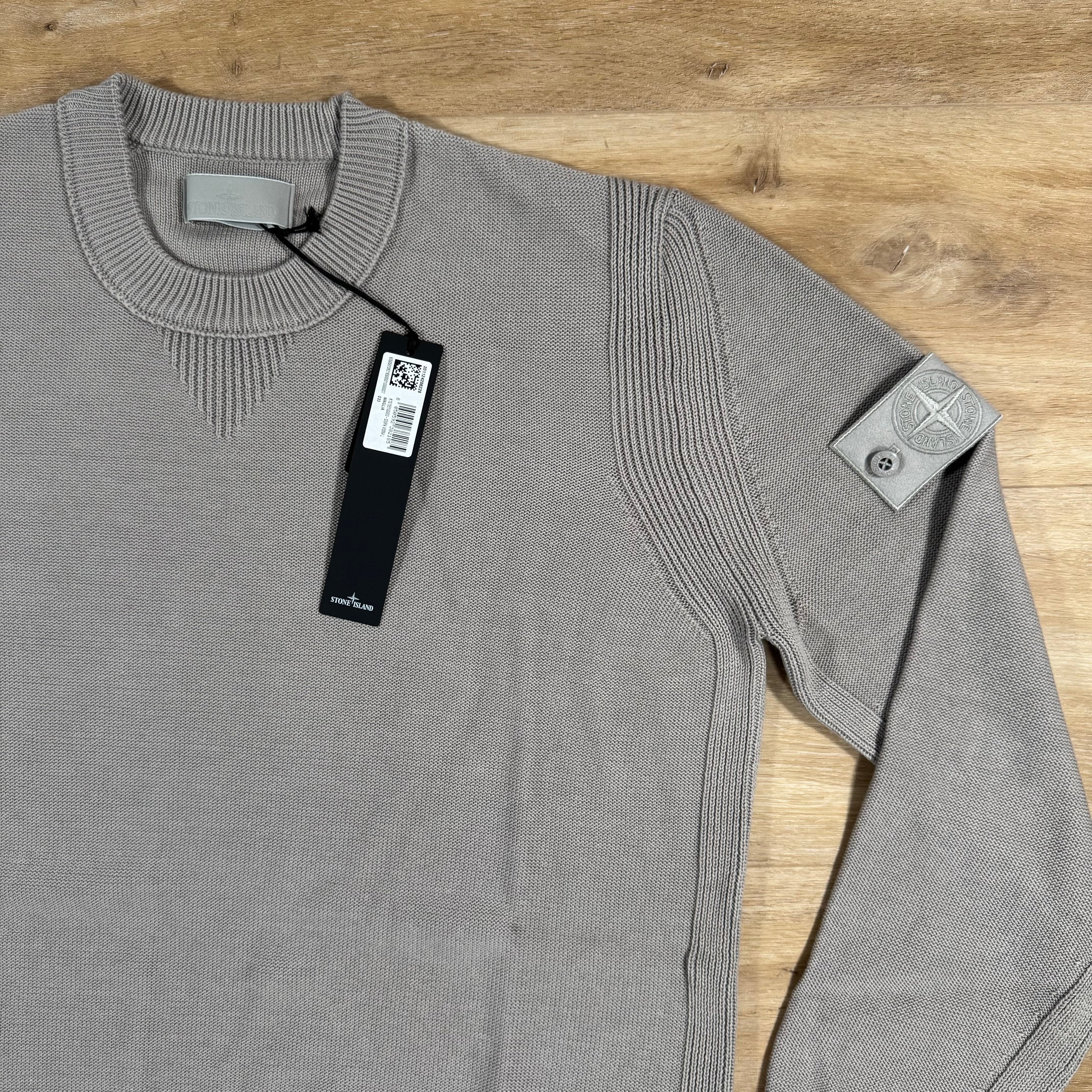 Stone Island Cotton Cashmere Ghost Sweatshirt in Dust Grey