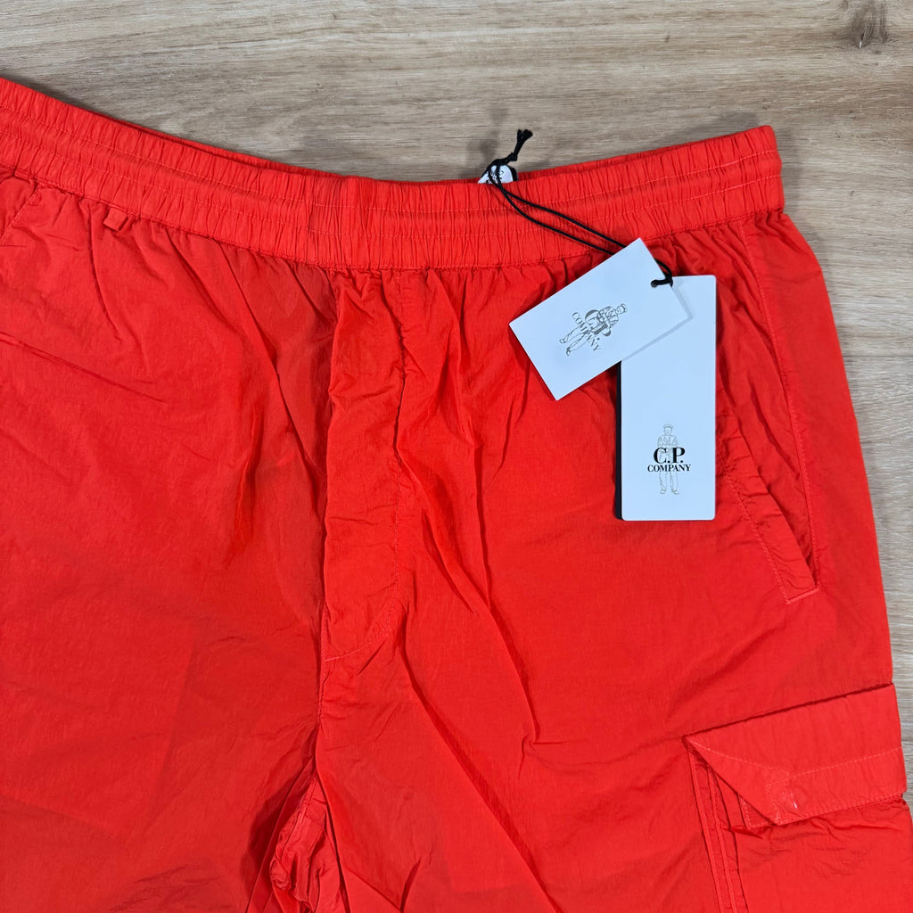 CP Company Chrome-R Cargo Shorts in Poinciana - Orange
