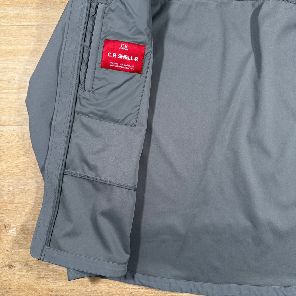 CP Company Shell-R Goggle Jacket in Smoked Pearl - Grey