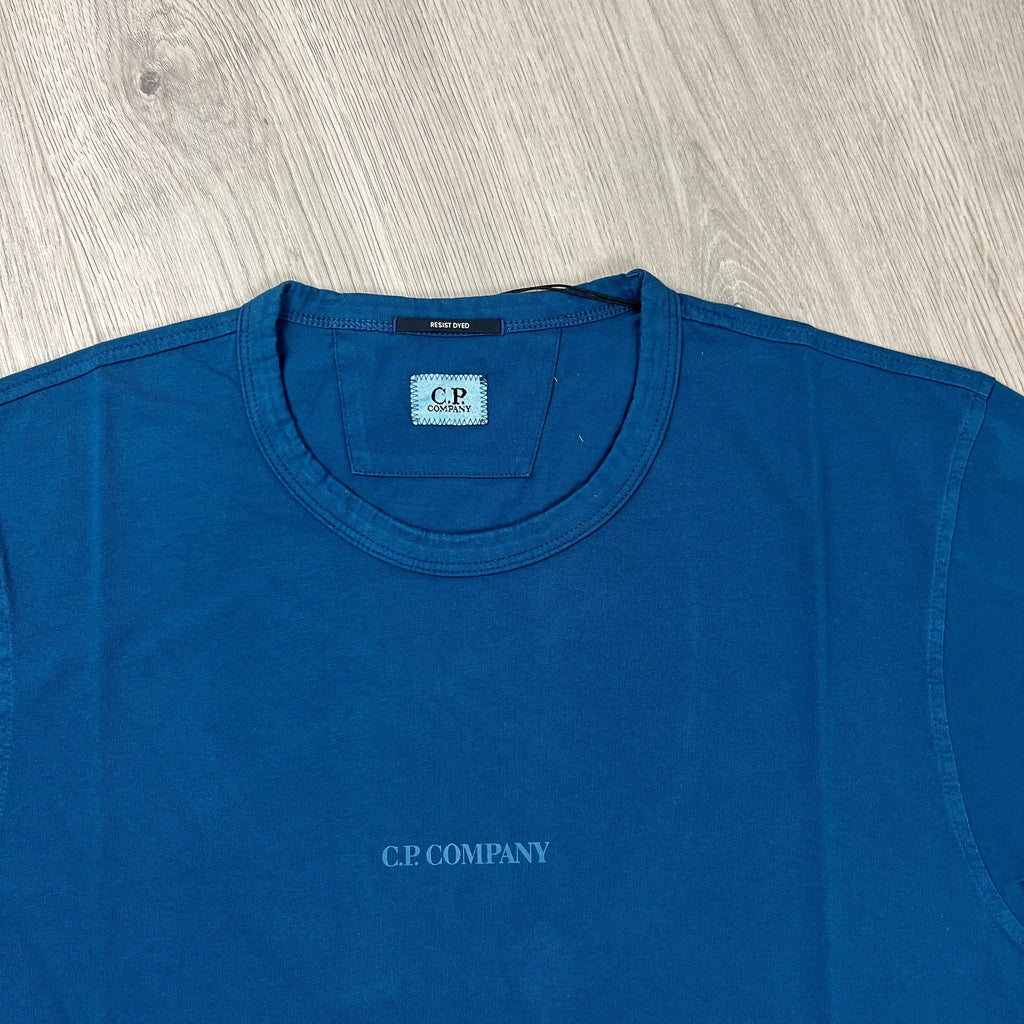 CP Company Printed T-Shirt  - Ink Blue