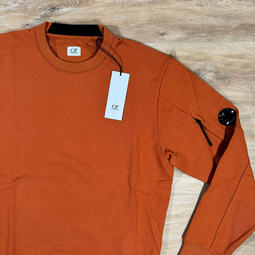 CP Company Diagonal Raised Lens Sweatshirt in Bombay Brown