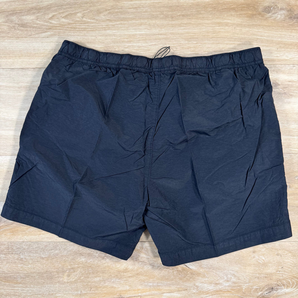 CP Company Flatt Nylon Logo Swim Shorts in Navy