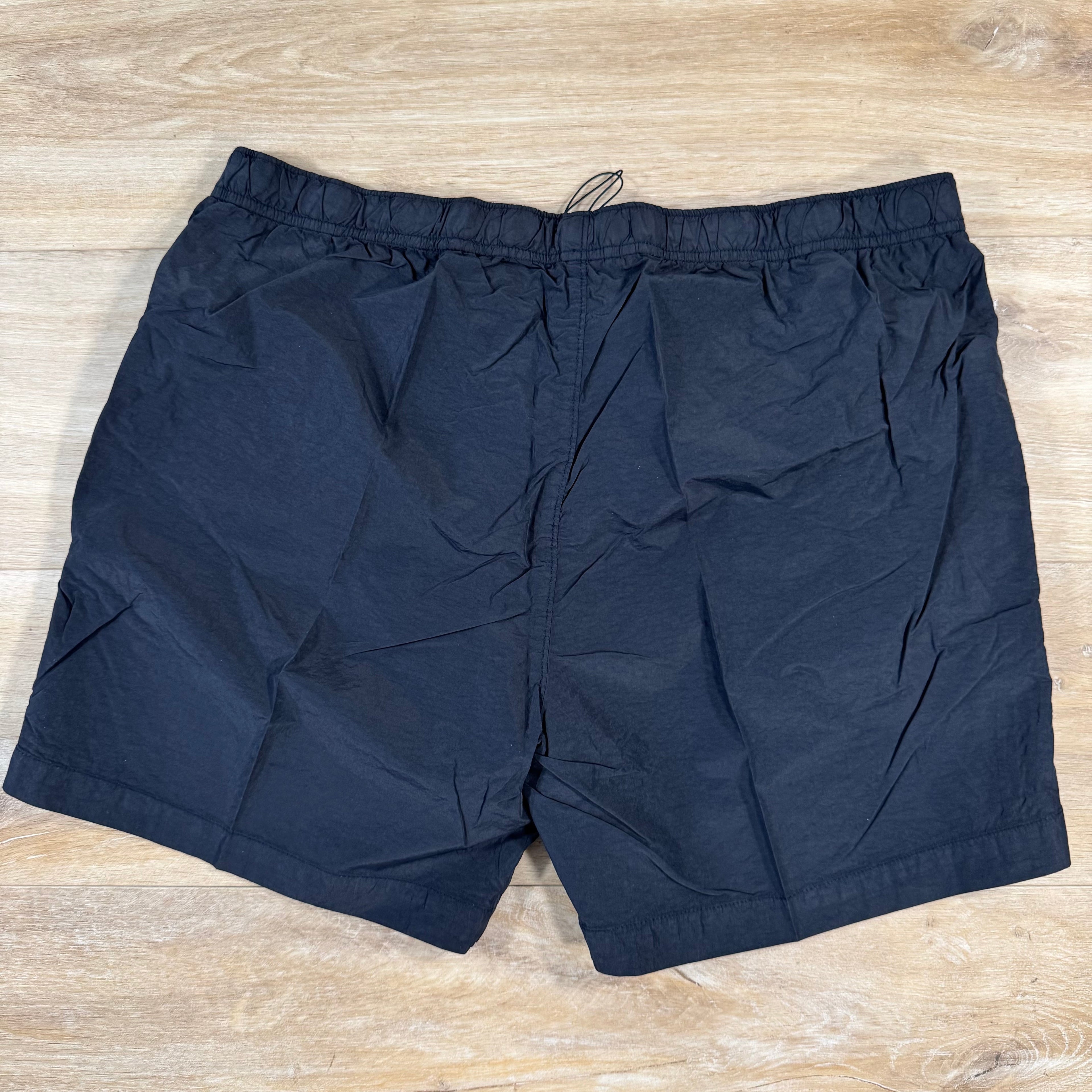 CP Company Flatt Nylon Logo Swim Shorts in Navy