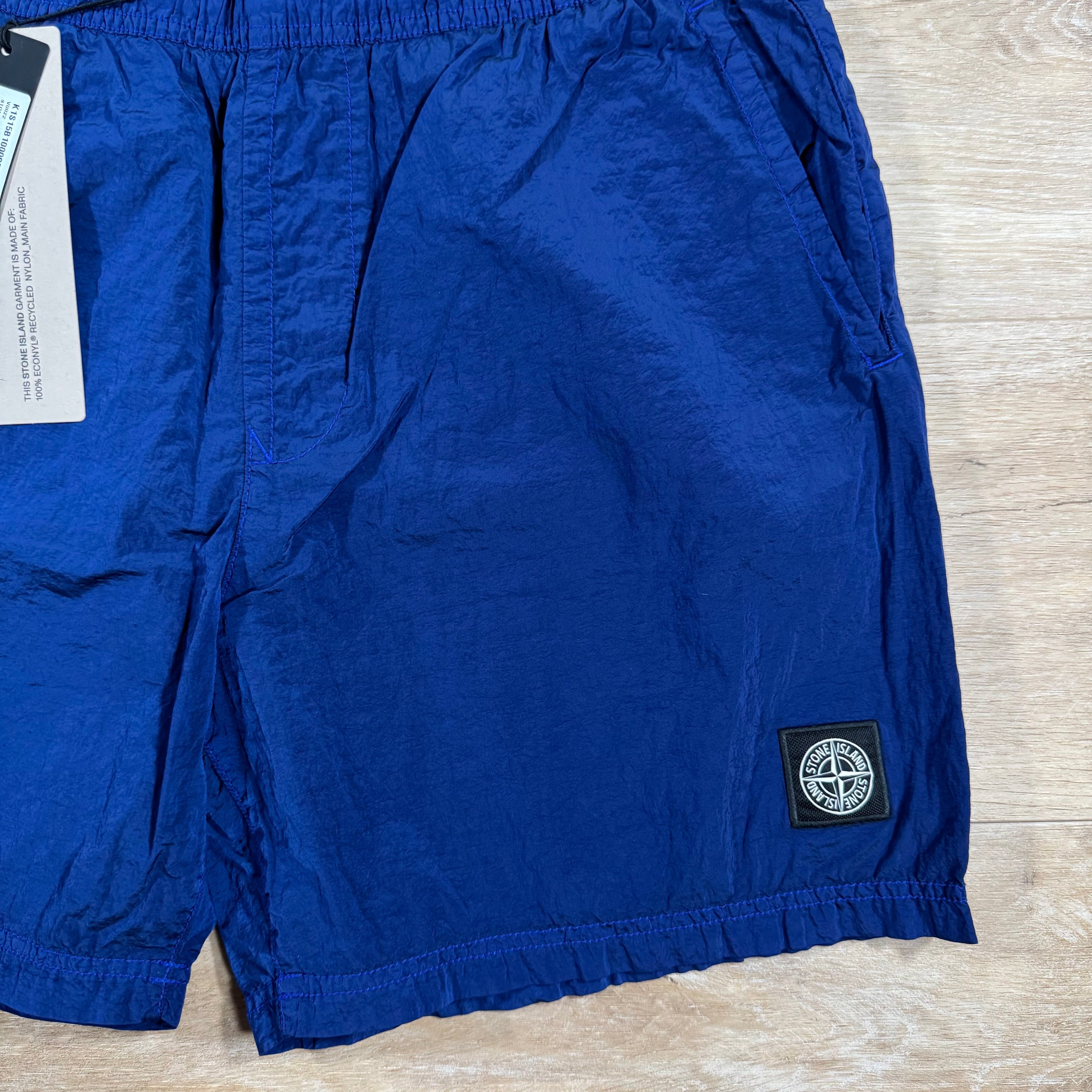 Stone Island Nylon Metal Swim Shorts in Bright Blue