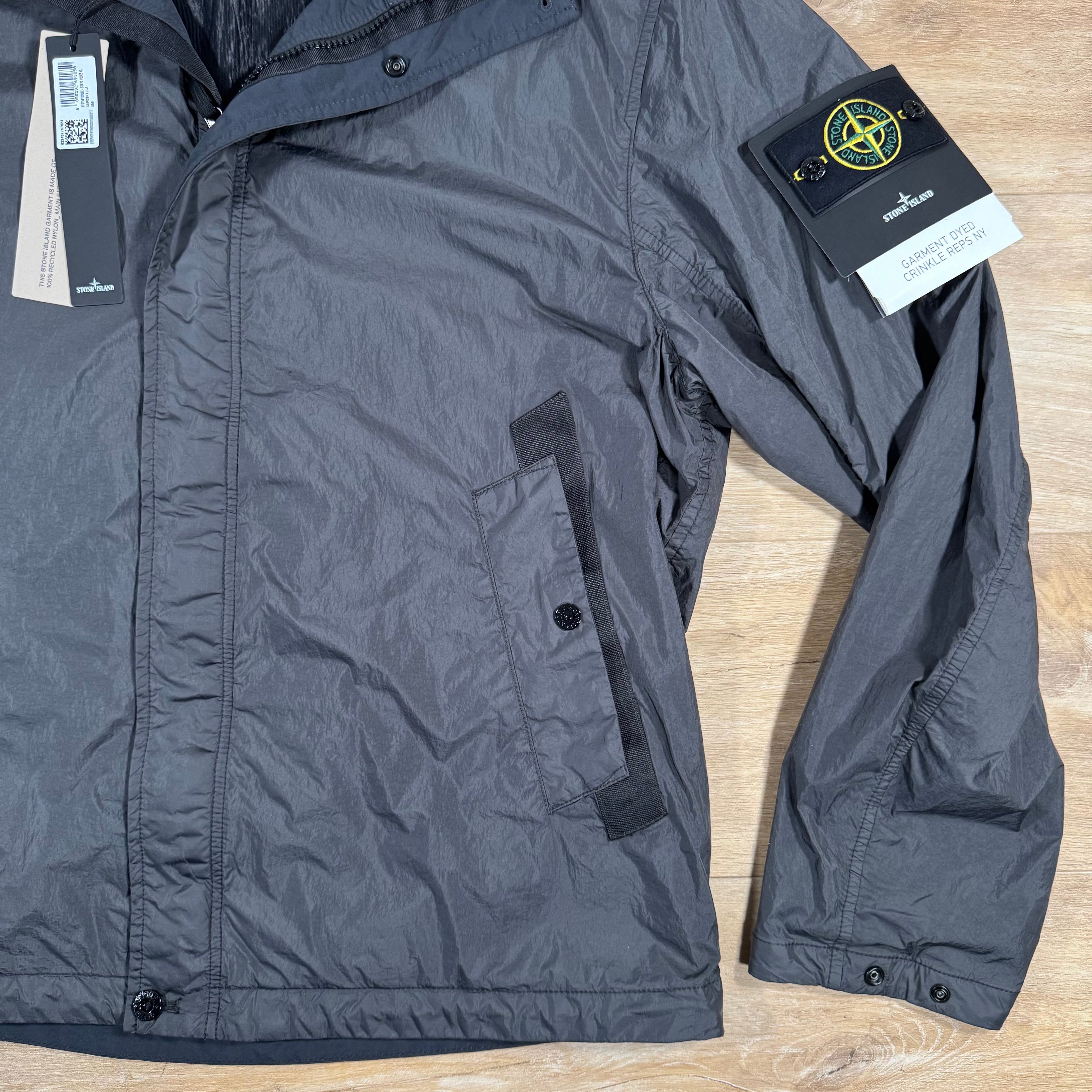 Stone Island Crinkle Reps R-NY Jacket in Charcoal Grey