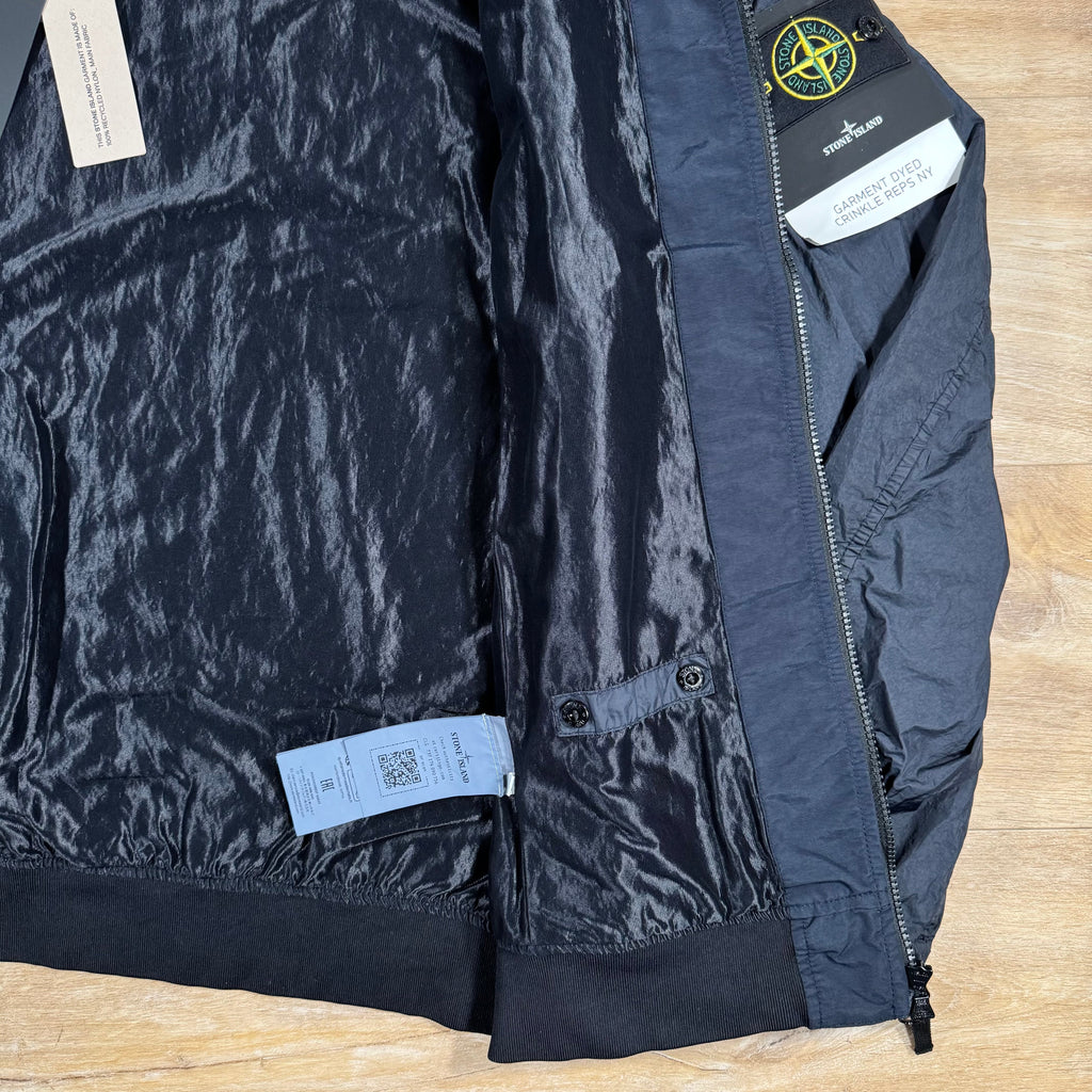 Stone Island Crinkle Reps R-NY Bomber Jacket in Navy