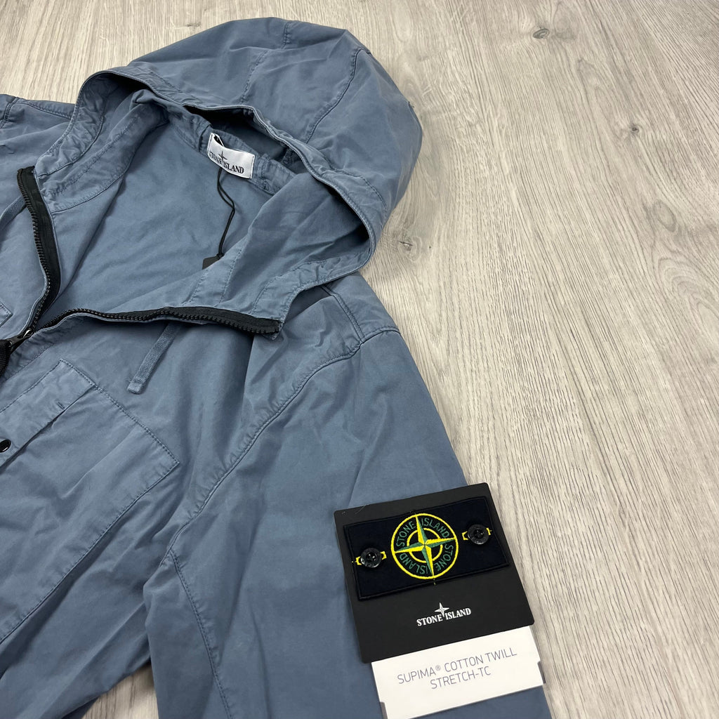 Stone Island Supima Jacket - Avio Blue