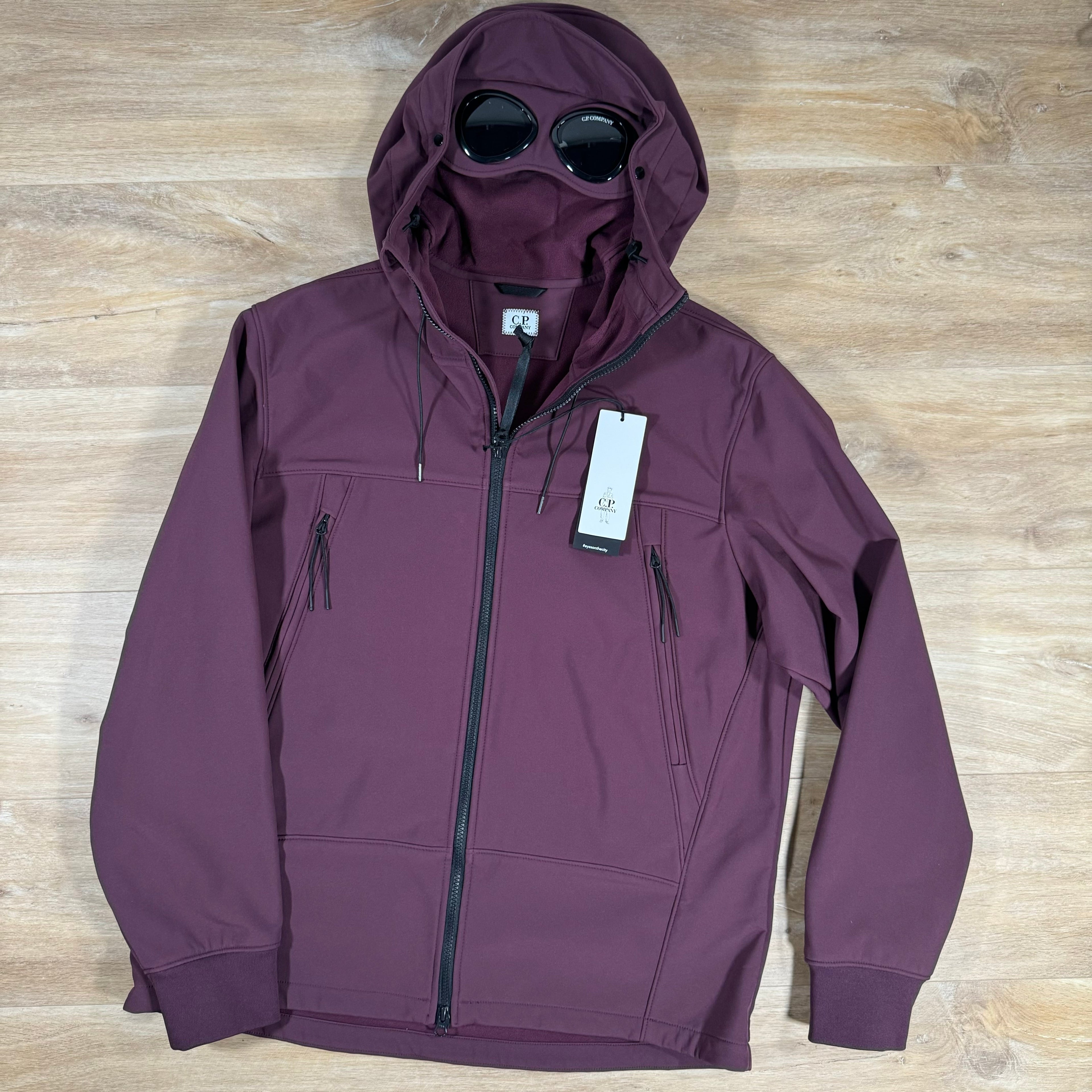 CP Company Shell-R Goggle Jacket in Potent Purple