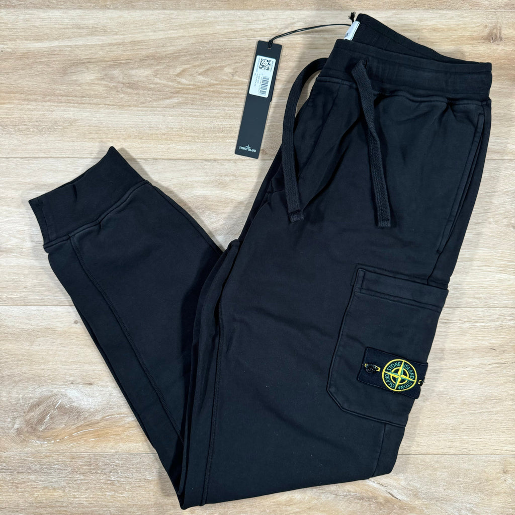 Stone Island Slim Fit Sweatpants in Black