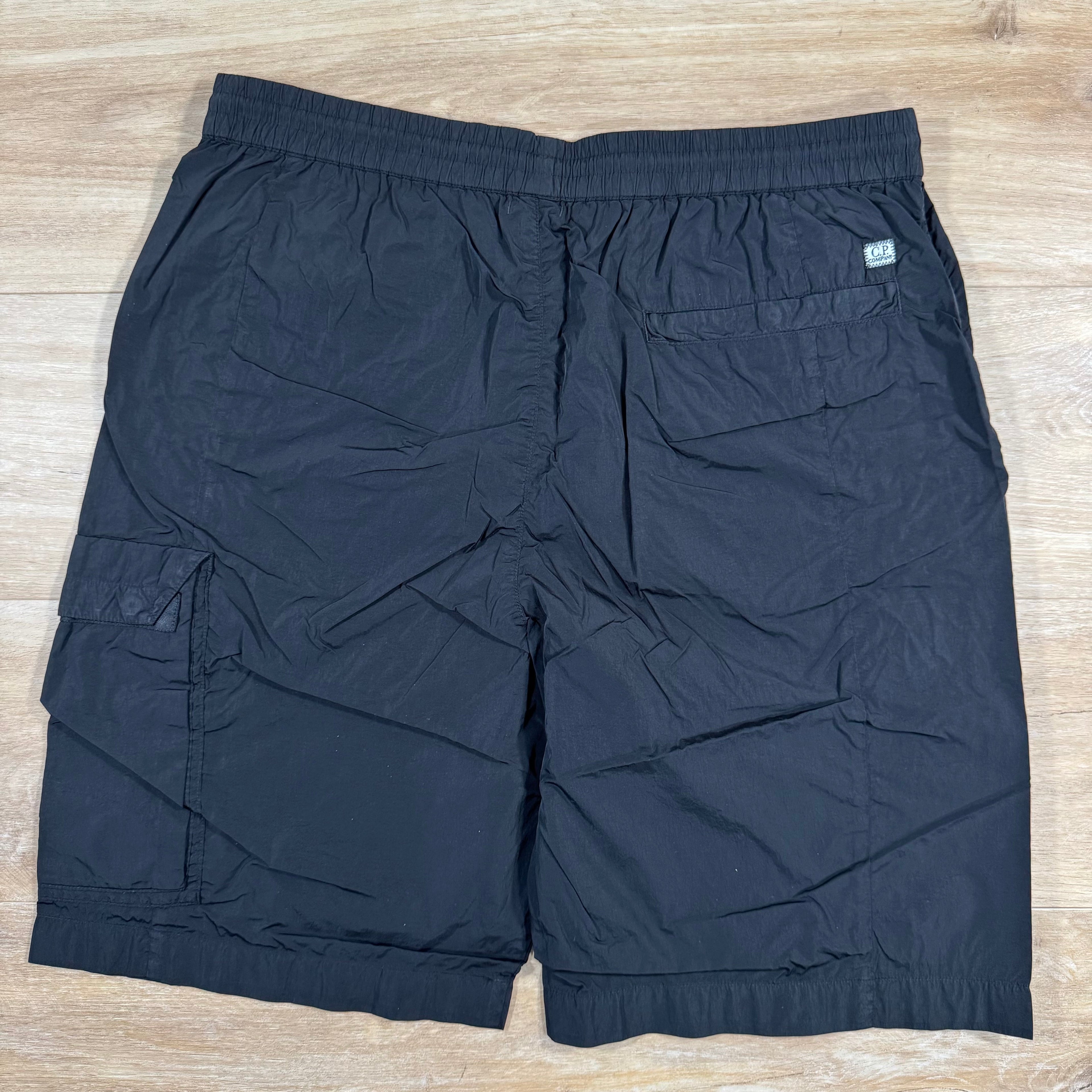 CP Company Chrome-R Cargo Shorts in Black