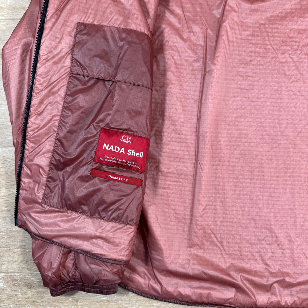 CP Company Nada Shell Primaloft Lens Jacket in Canyon Clay - Pink