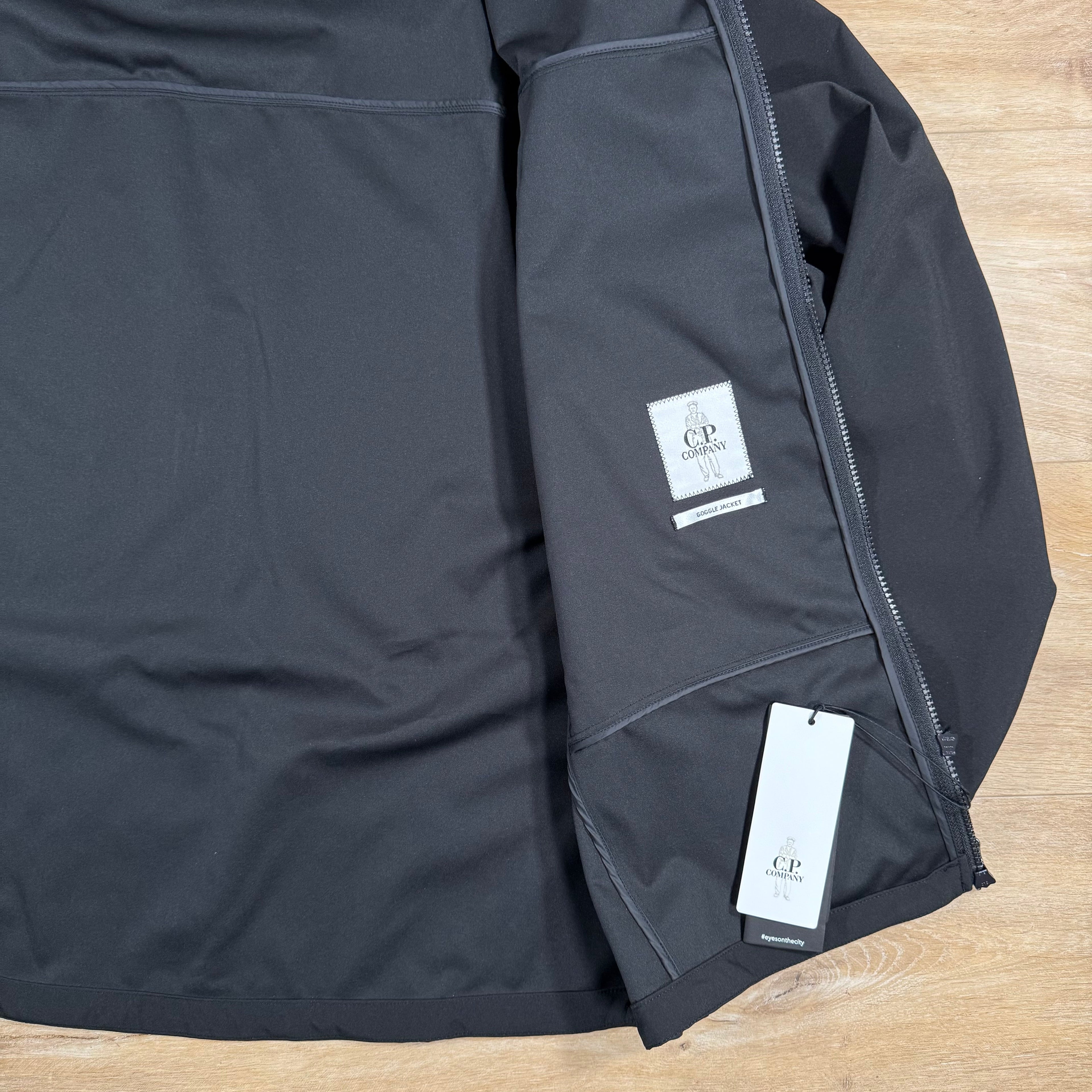 CP Company Shell-R Goggle Jacket in Black