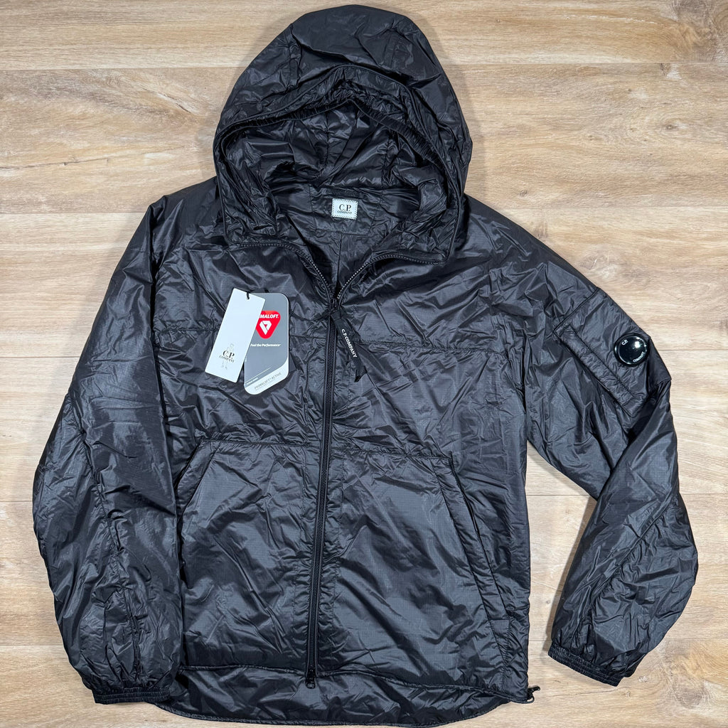 CP Company Nada Shell Lens Padded Jacket in Black