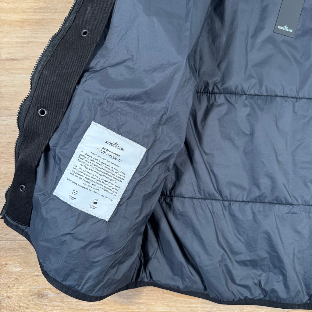 Stone Island Run-Proof Nylon Mesh-TC Reversible Jacket in Black