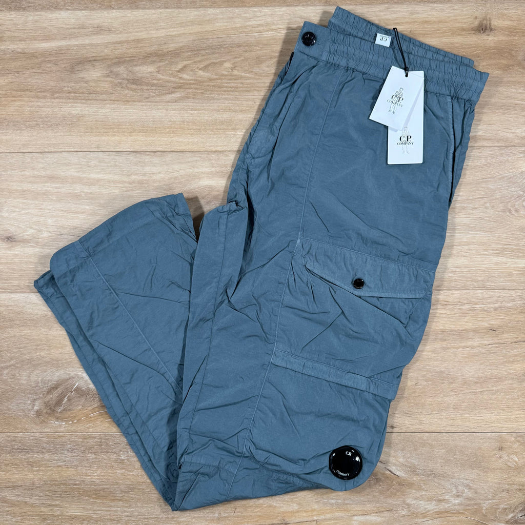 CP Company Chrome-R Cargo Lens Pants in Stormy Weather - Blue
