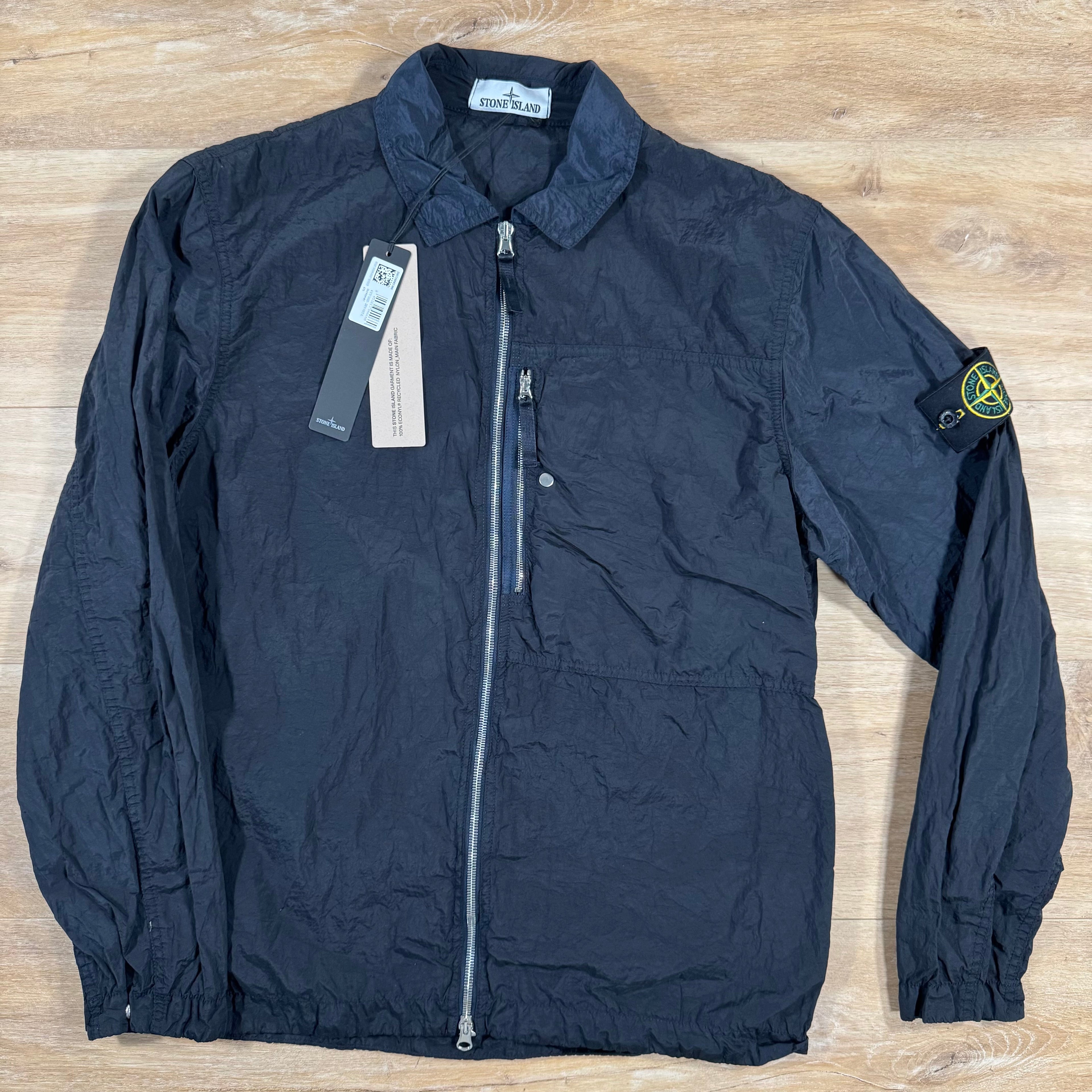 Stone Island Nylon Metal Overshirt in Navy