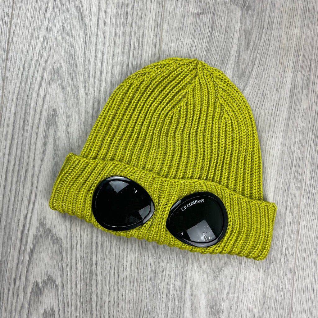 CP Company Goggle Beanie - Green Sheen