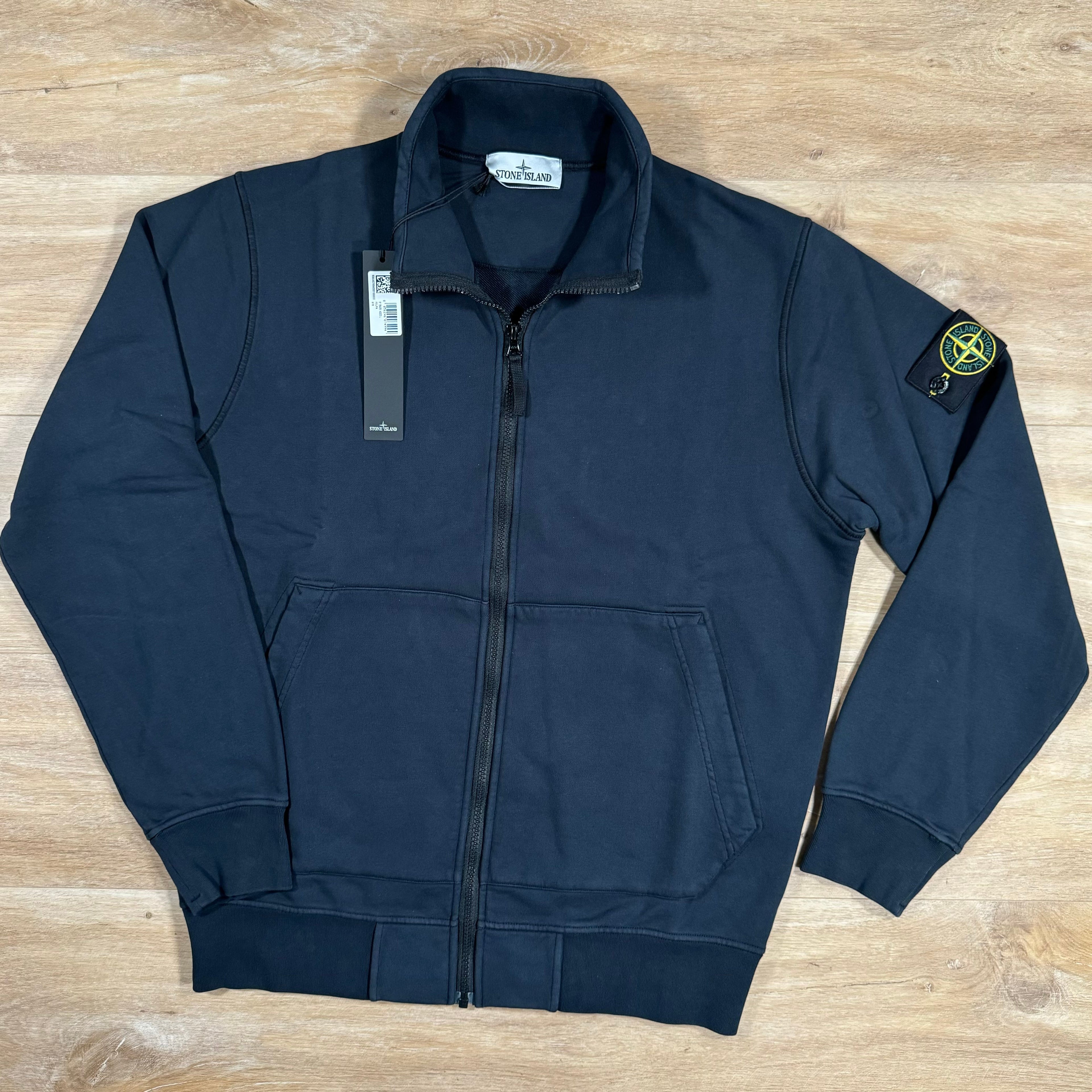 Stone Island Full-Zip Sweatshirt in Navy