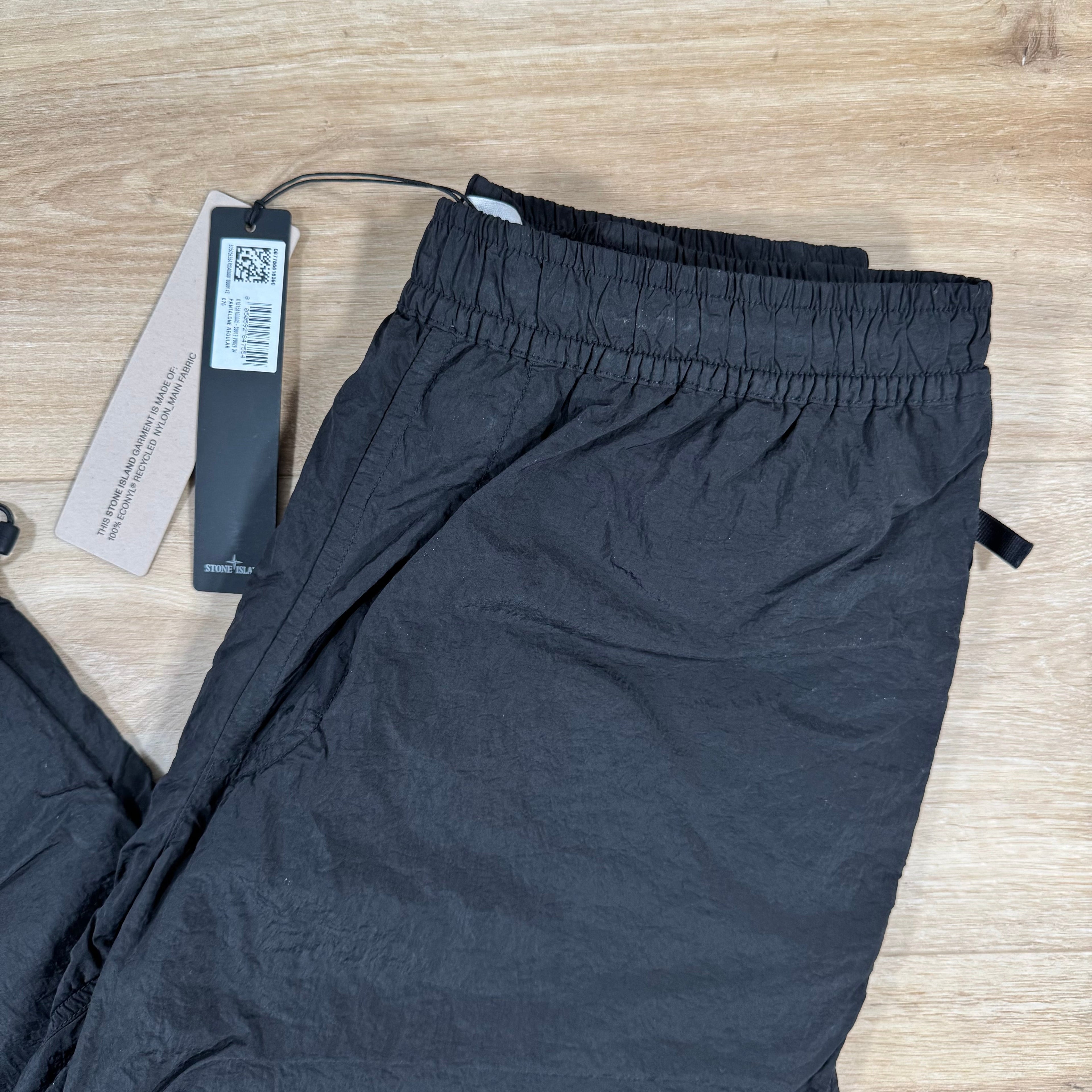 Stone Island Nylon Metal Pants in Black with Nylon Mesh Lining