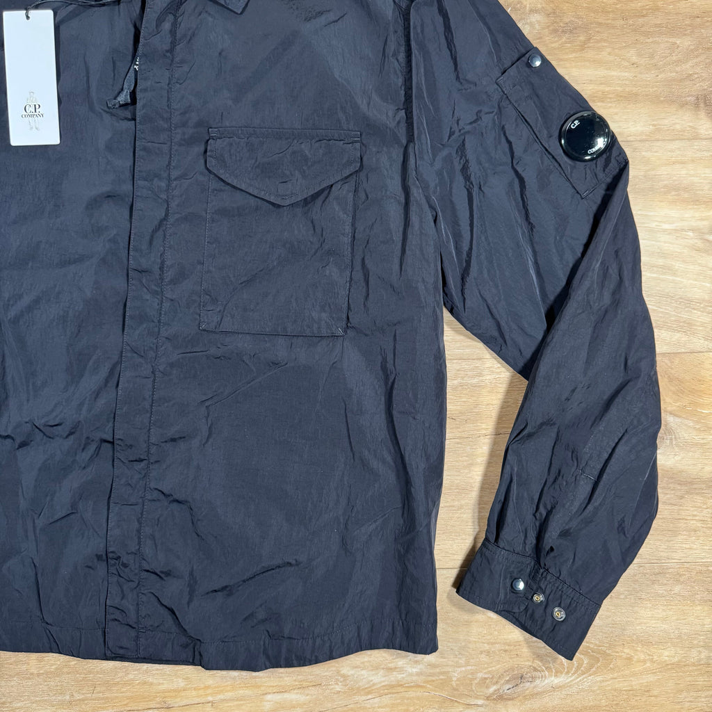 CP Company Chrome-R Lens Overshirt in Navy