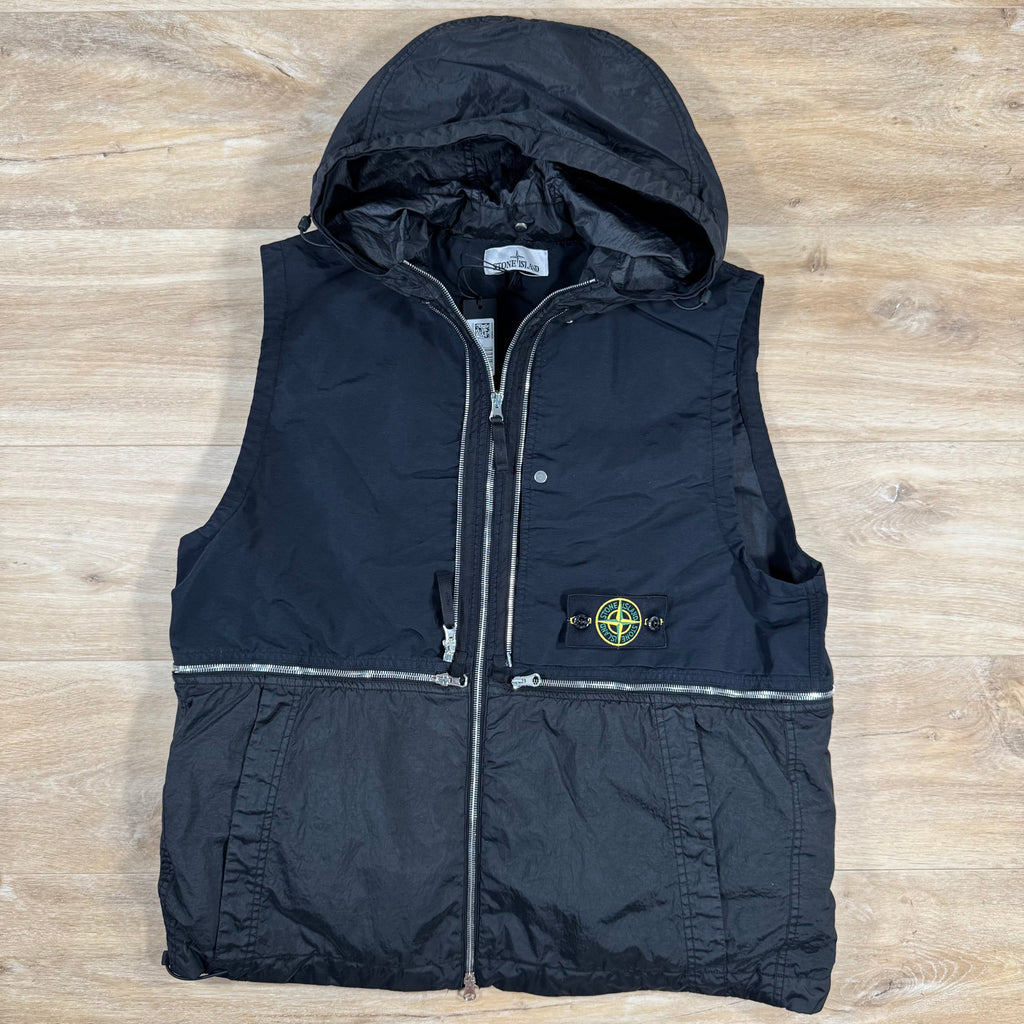 Stone Island Nylon Metal Watro-TC Convertible Jacket in Black