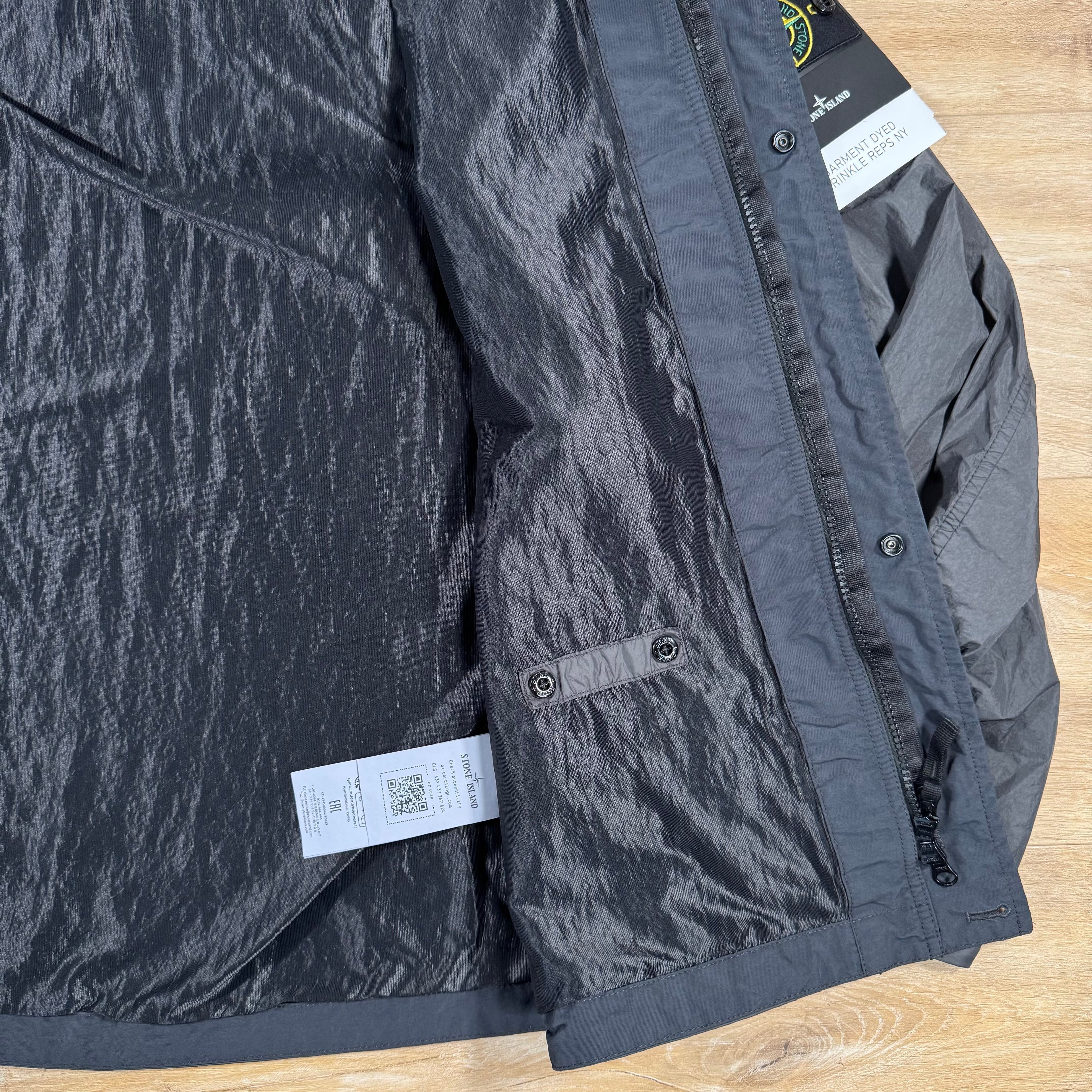 Stone Island Crinkle Reps R-NY Jacket in Charcoal Grey