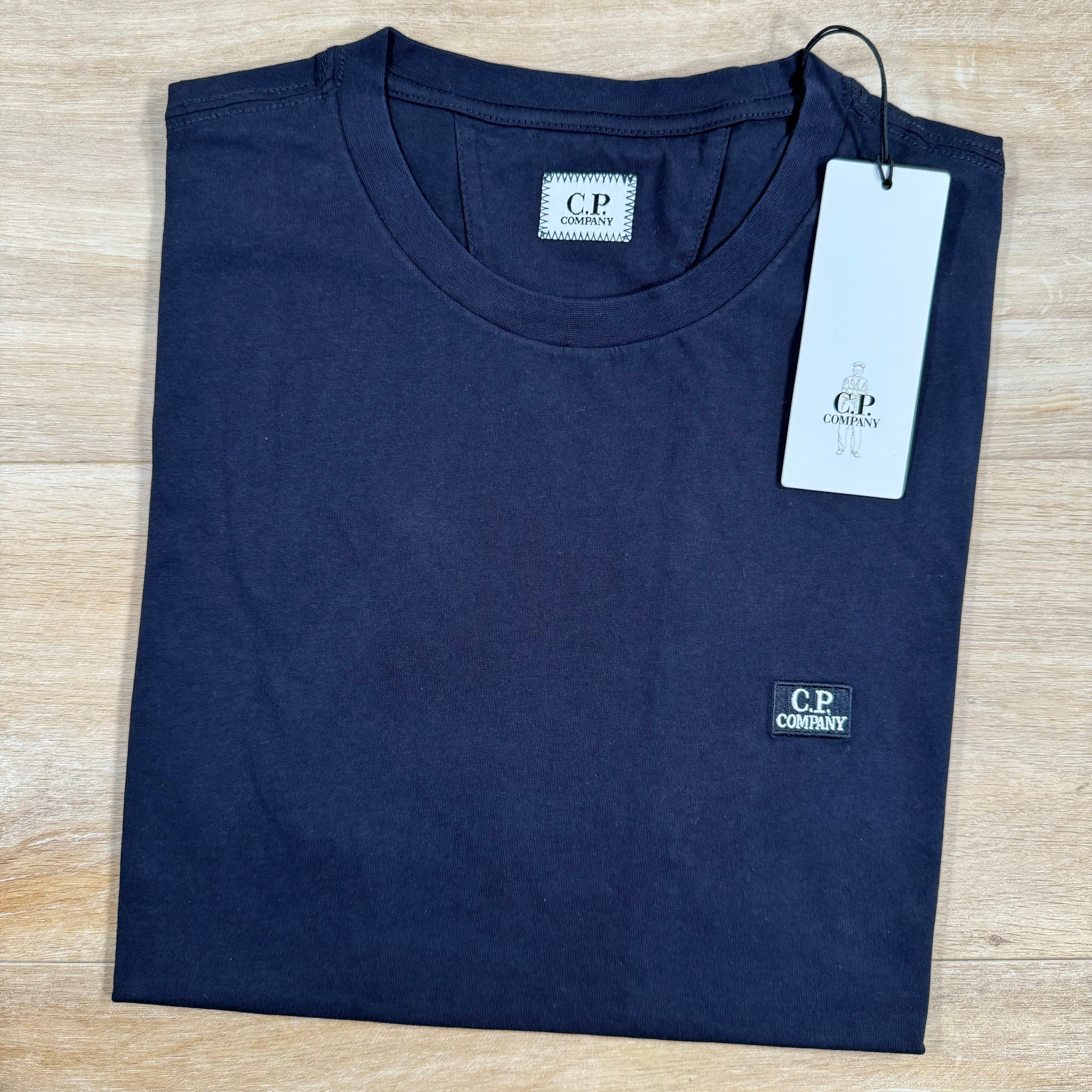 CP Company Logo Patch T-Shirt in Navy