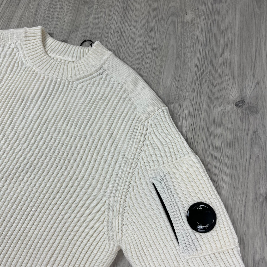 CP Company Knit Sweatshirt - White