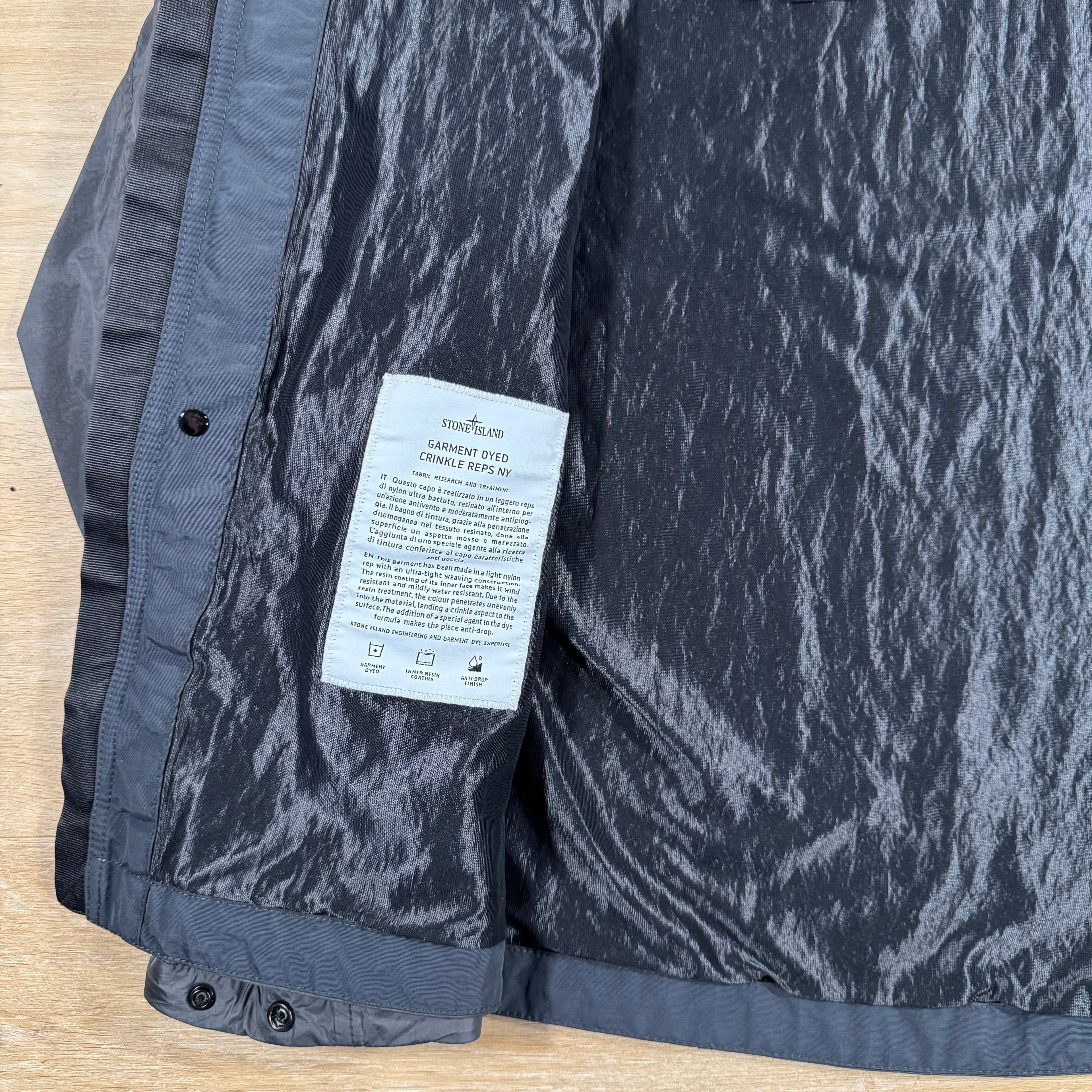 Stone Island Crinkle Reps R-NY Jacket in Charcoal Grey