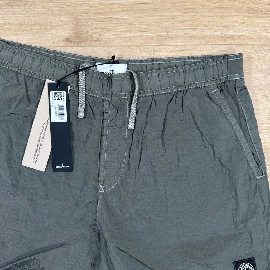 Stone Island Nylon Metal Swim Shorts in Military Green
