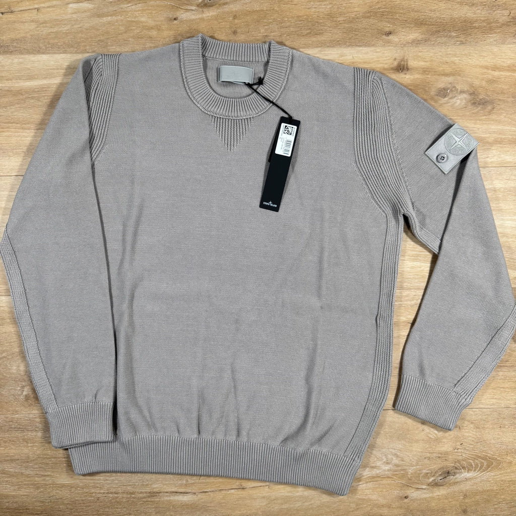 Stone Island Cotton Cashmere Ghost Sweatshirt in Dust Grey