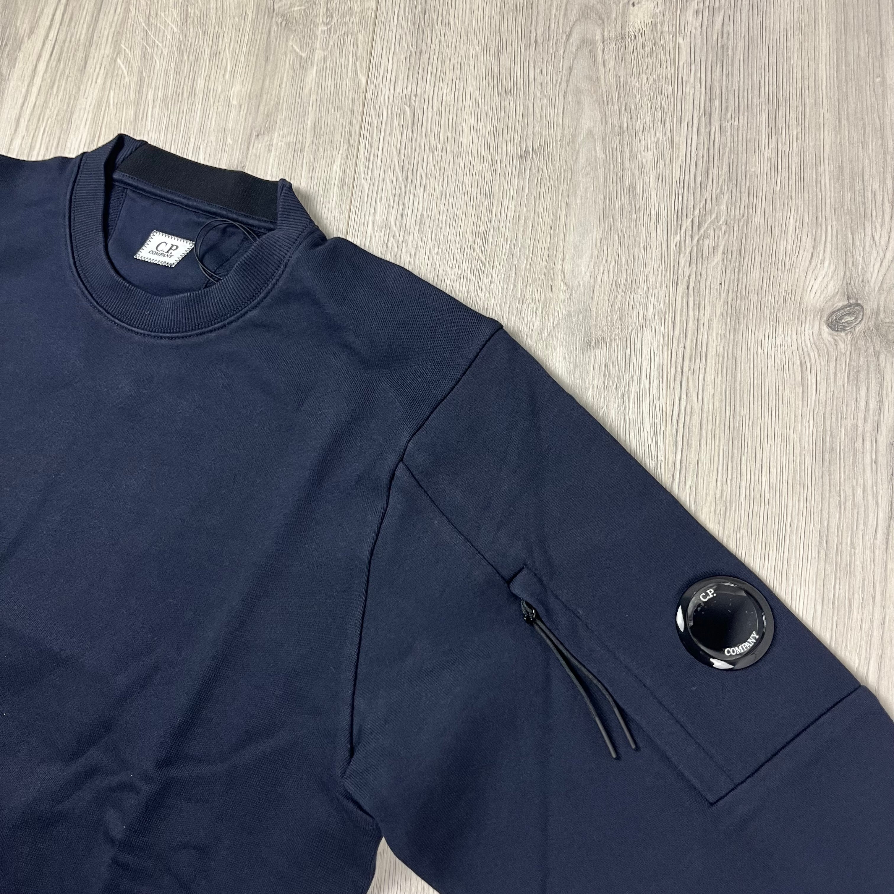 CP Company Raised Fleece Sweatshirt - Navy