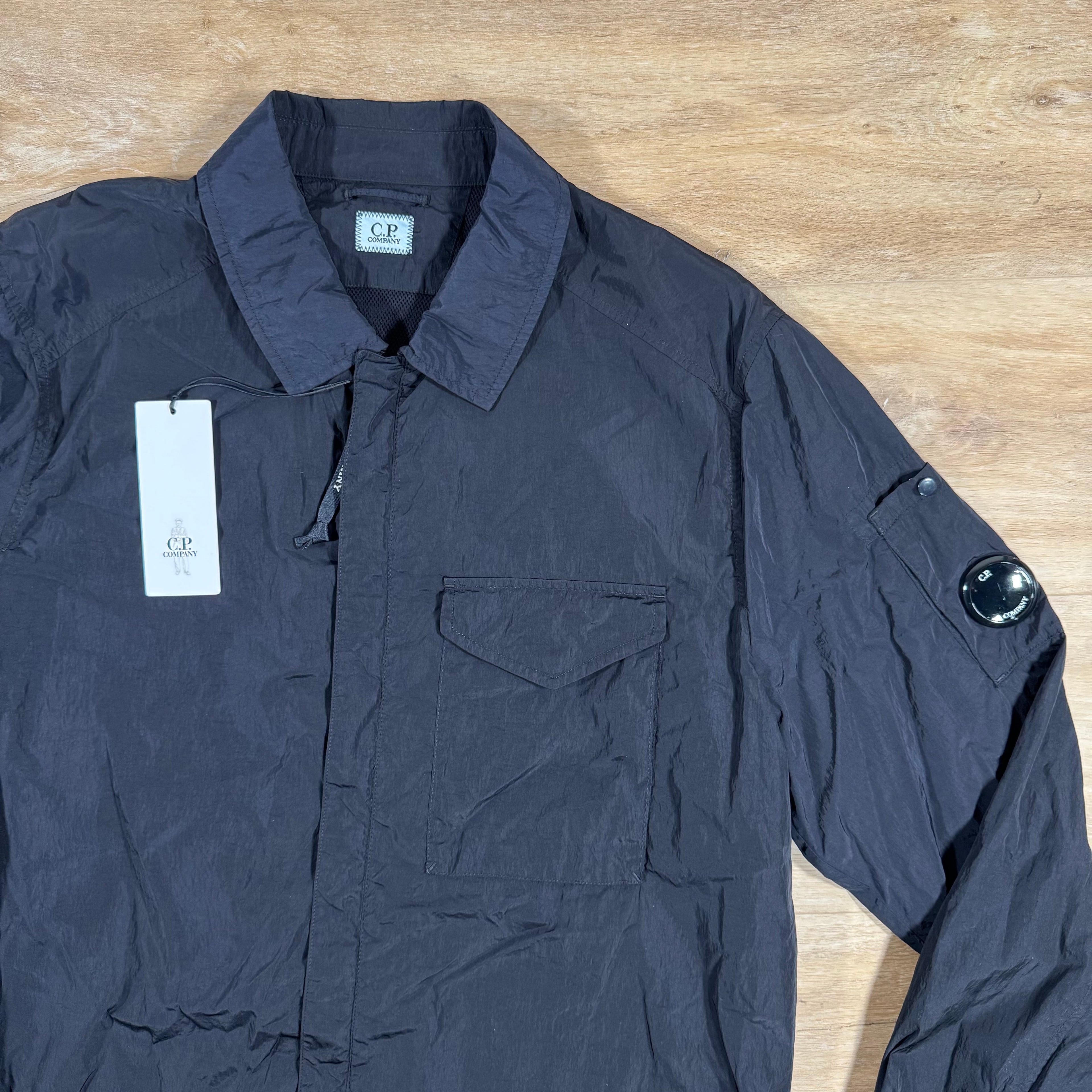 CP Company Chrome-R Lens Overshirt in Navy