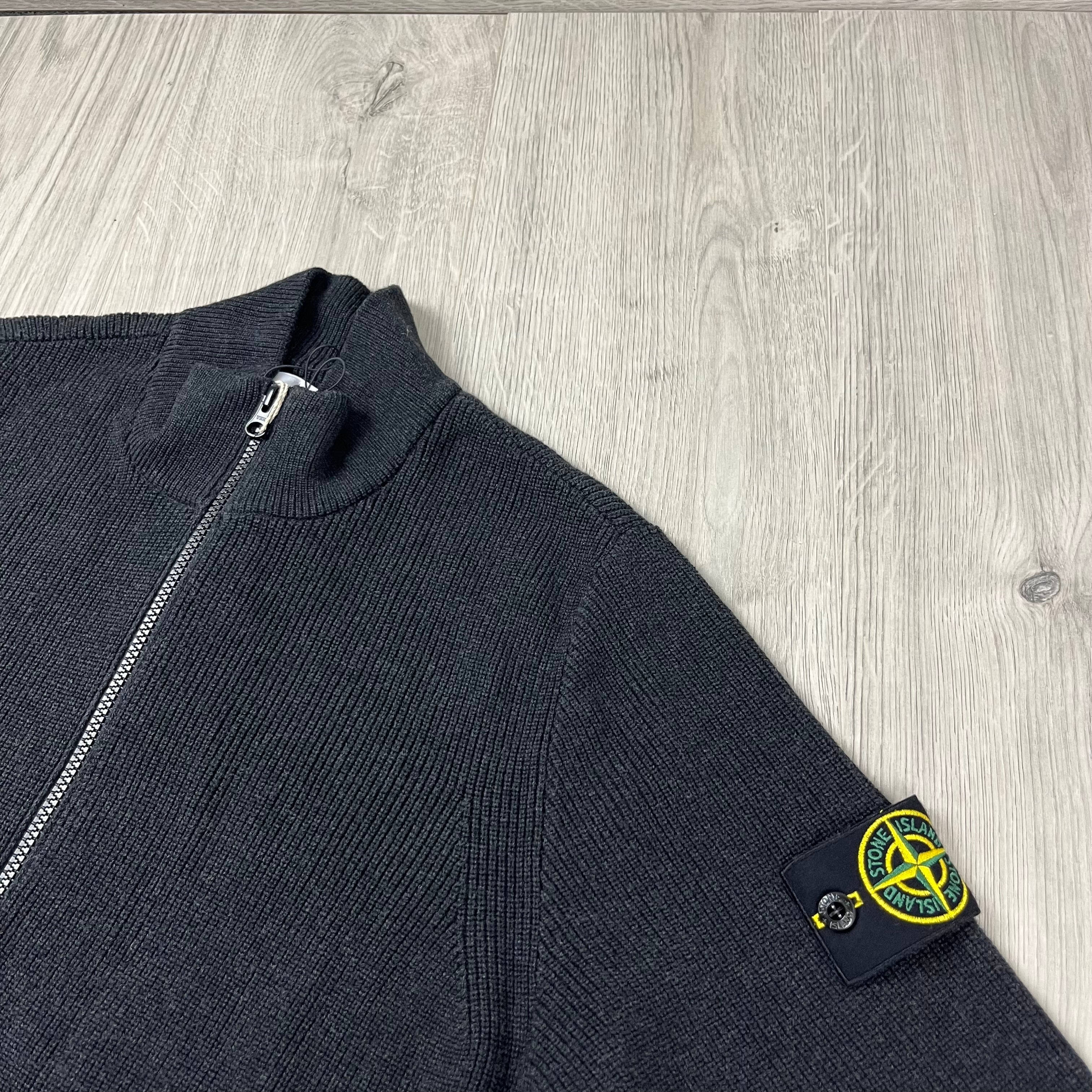 Stone Island Knit Cardigan - Charcoal
