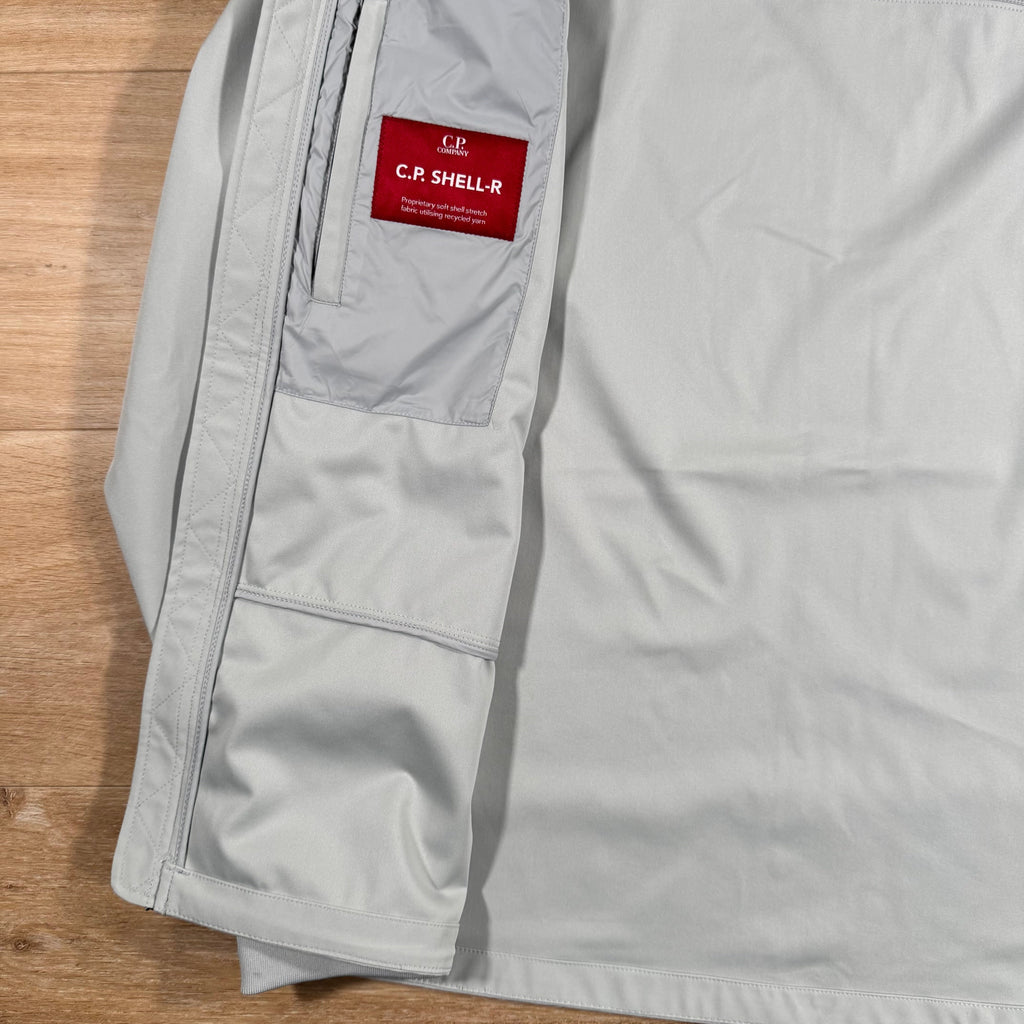 CP Company Shell-R Goggle Jacket in Blue Fox - Grey