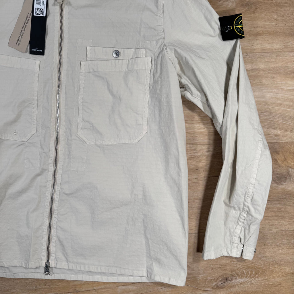 Stone Island Mil-Spec Stretch Ripstop-TC Overshirt in Sand