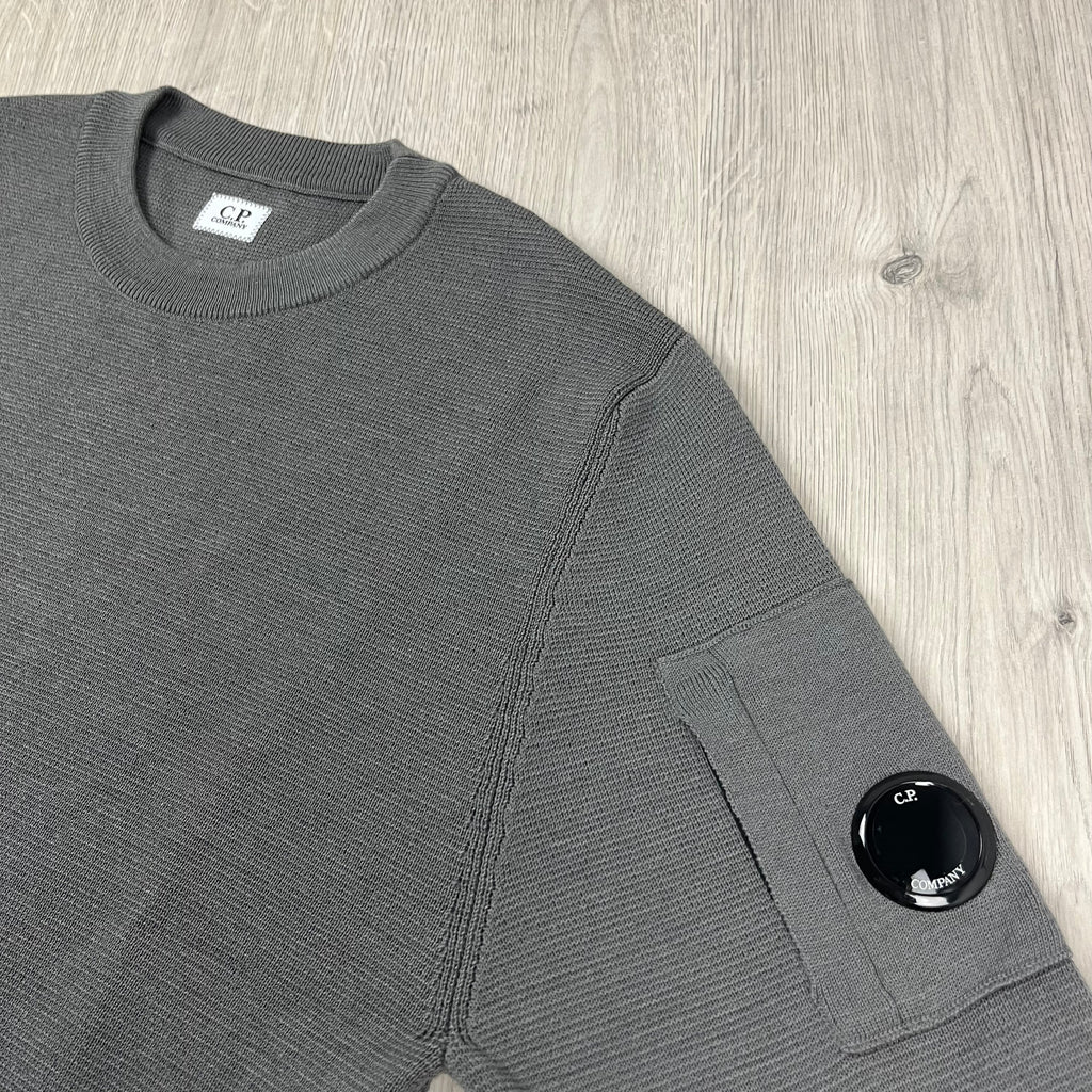 CP Company Knit Sweatshirt - Gunmetal