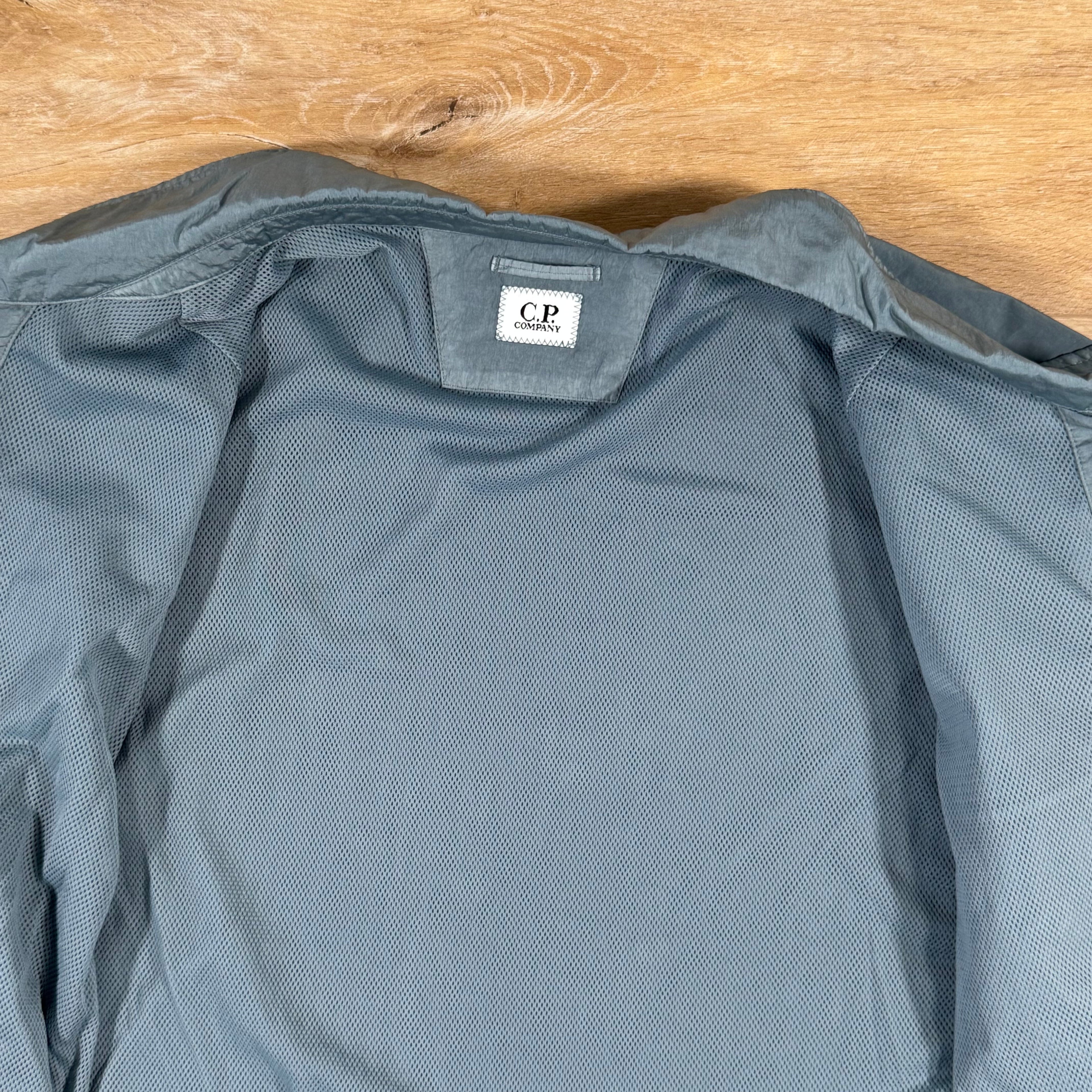 CP Company Chrome-R Lens Overshirt in Stormy Weather - Blue