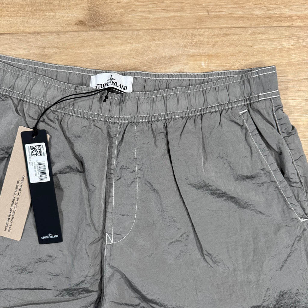 Stone Island Nylon Metal Swim Shorts in Pearl Grey