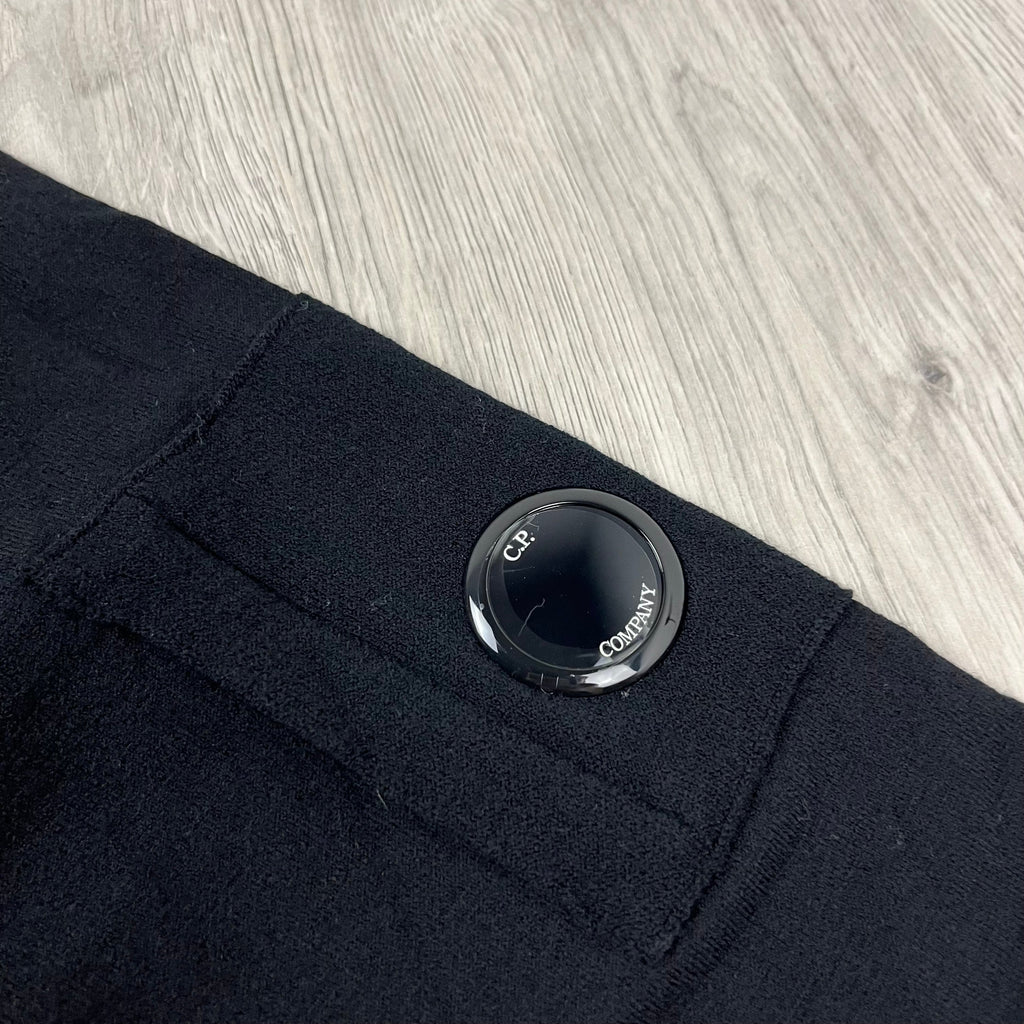 CP Company Wool Polo Shirt - Black