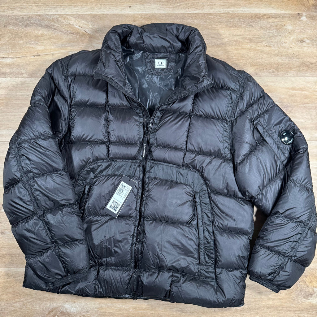 CP Company Short Down Lens Jacket in Black