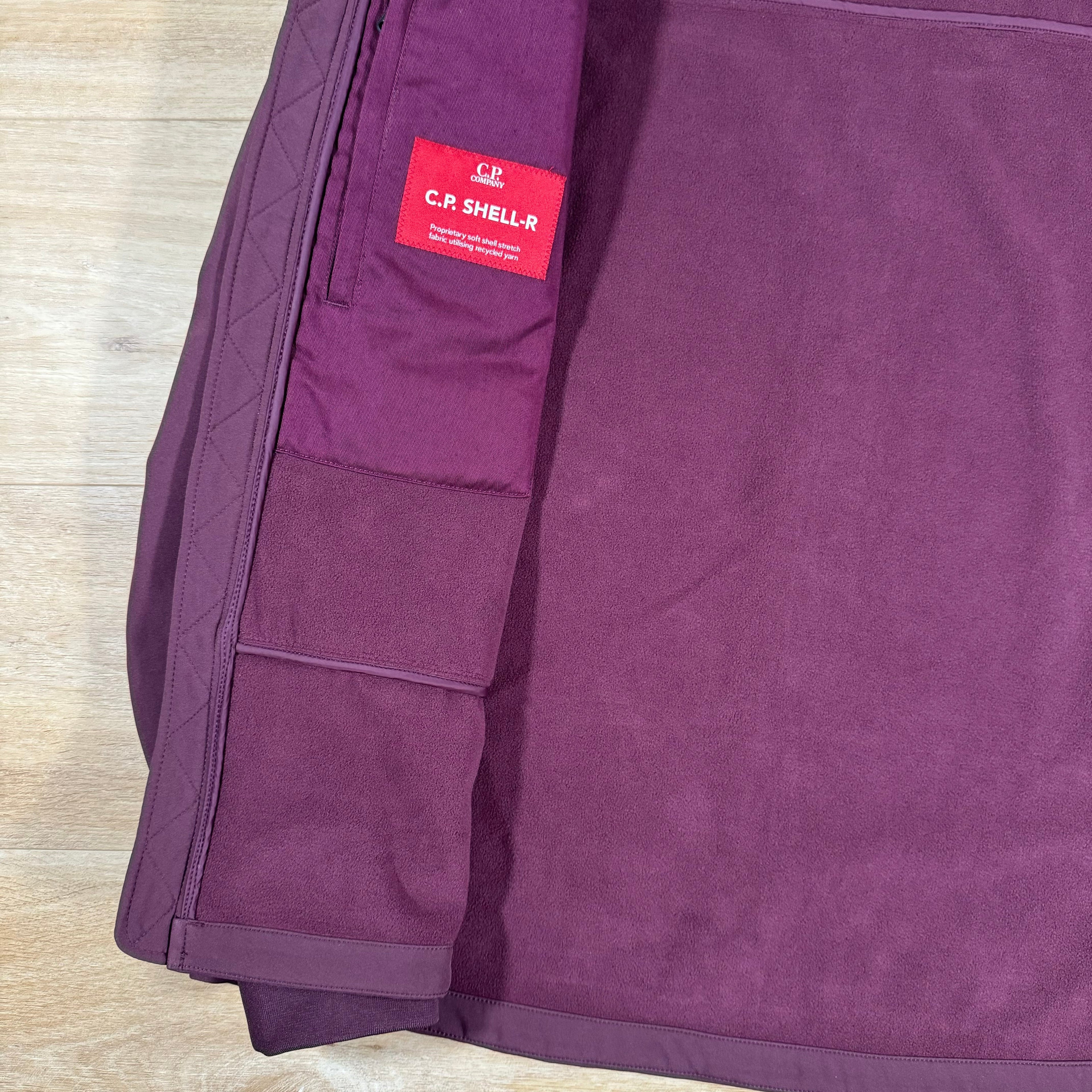 CP Company Shell-R Goggle Jacket in Potent Purple