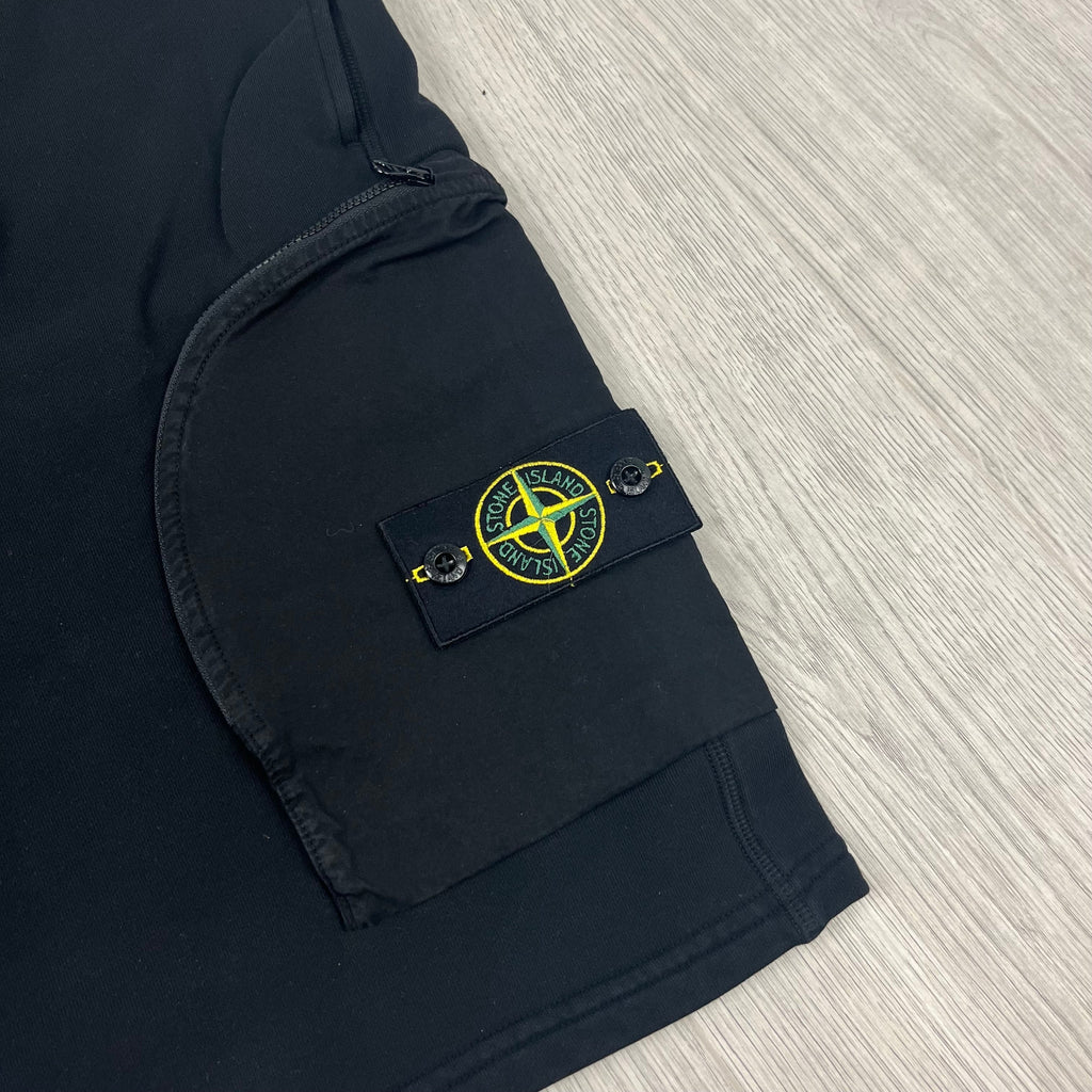 Stone Island Jersey Shorts - Black