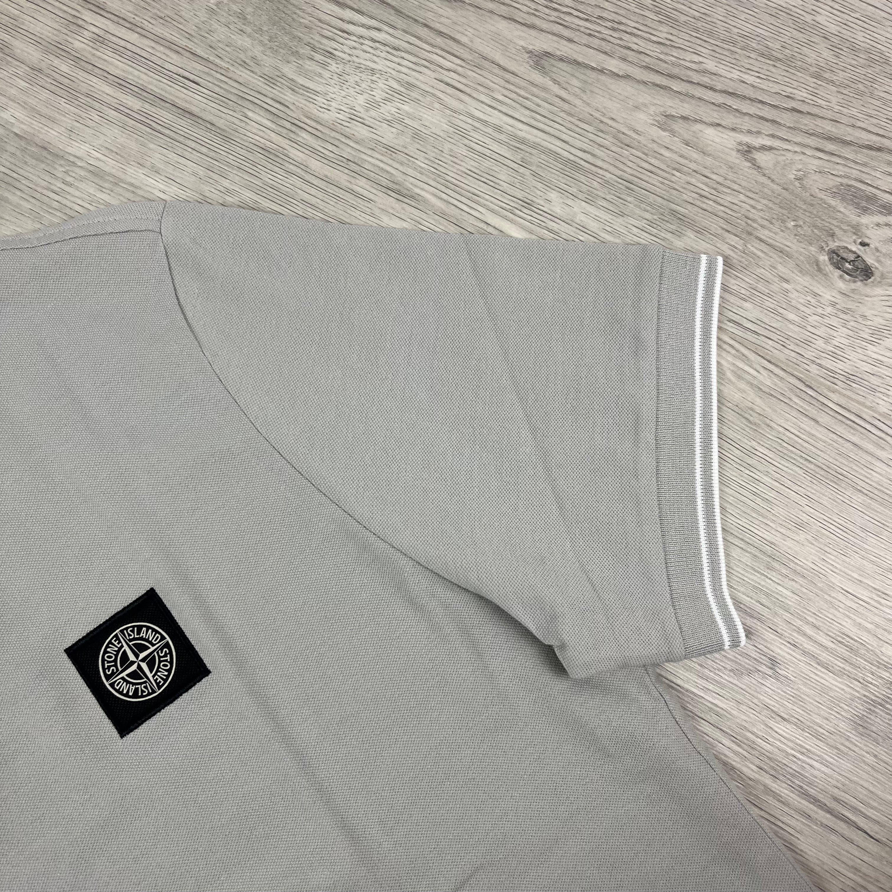 Stone Island Patch Polo Shirt - Grey