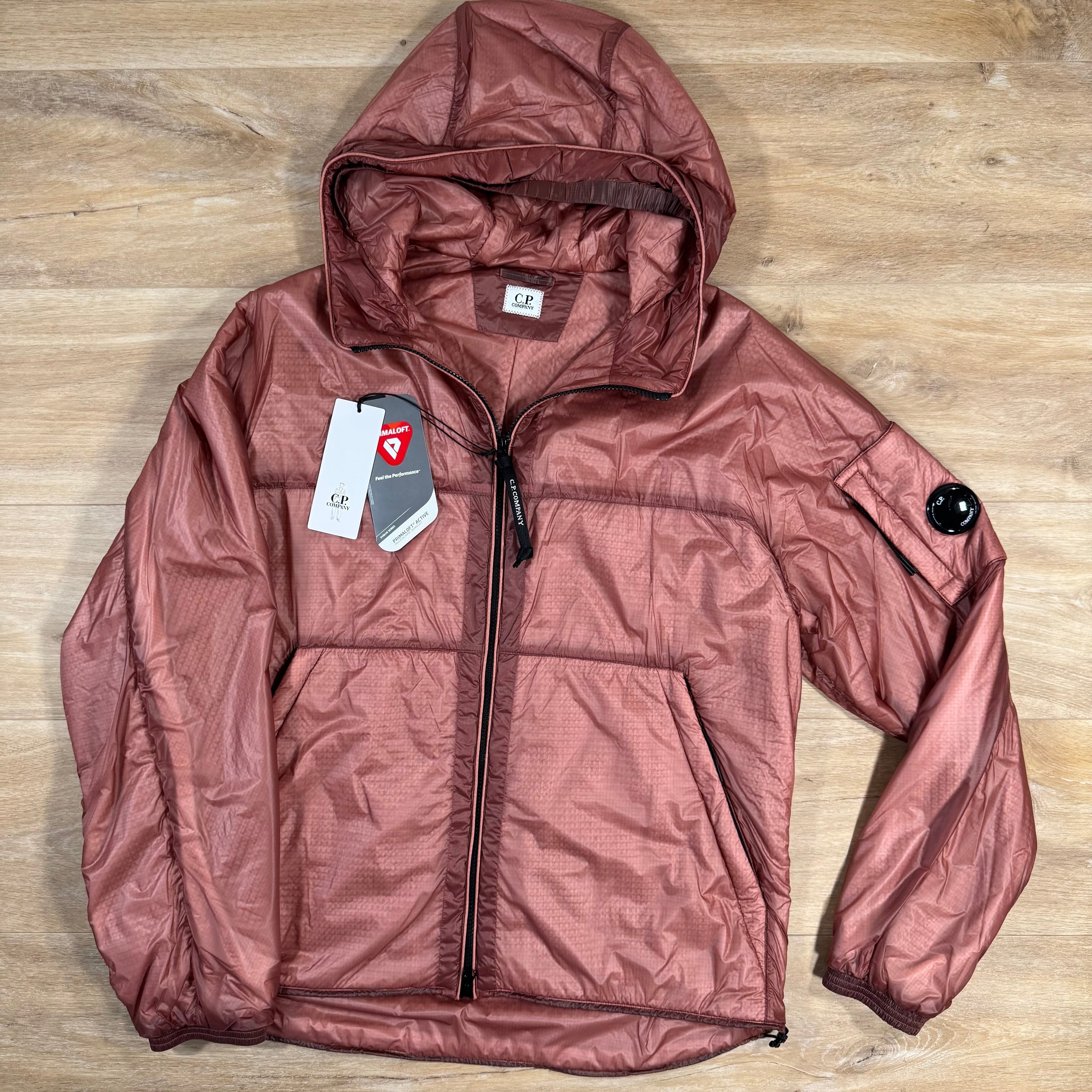CP Company Nada Shell Primaloft Lens Jacket in Canyon Clay - Pink