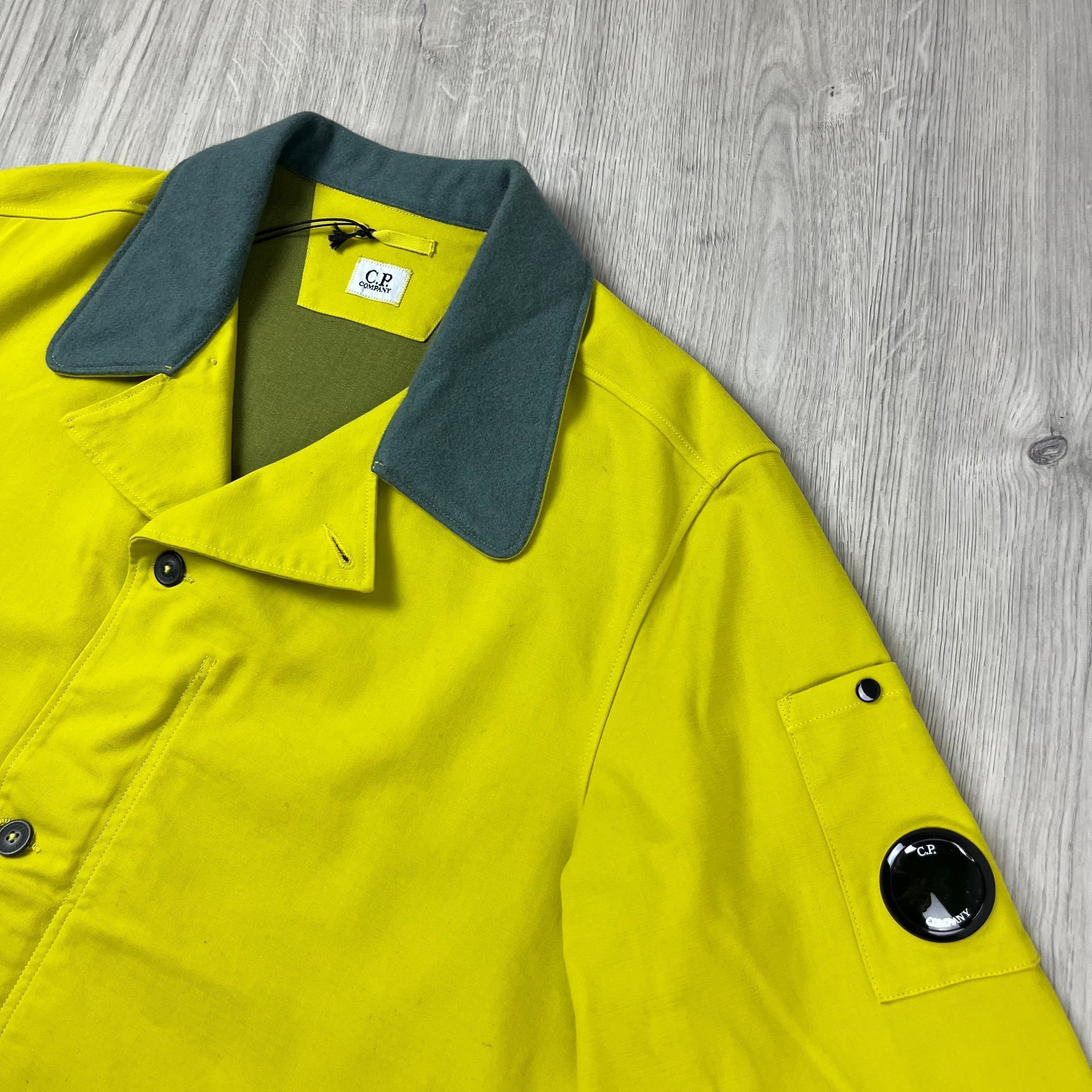 CP Company Co/Ny Satin Jacket - Green Sheen